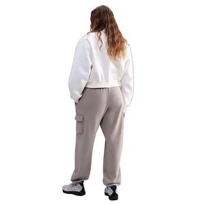 Nike Women's Sportswear Club Fleece Mid-Rise Oversized Cargo Sweatpants - Light Brown