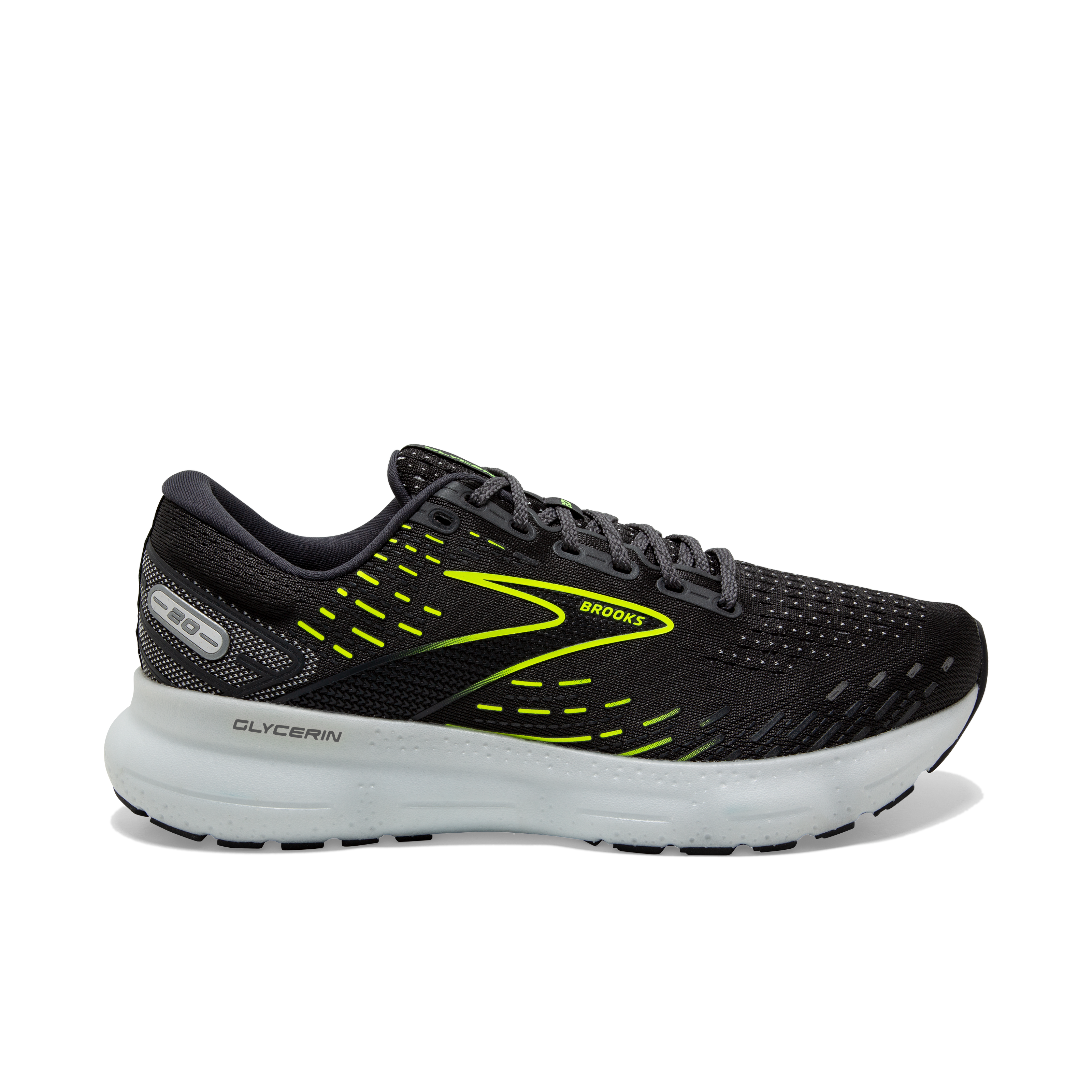 Brooks Glycerin 20 "Black/Black/Yellow" Men's Running Shoe Hibbett