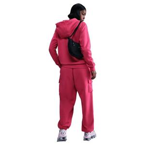 Nike Women's Sportswear Club Fleece Mid-Rise Oversized Cargo Sweatpants - Pink