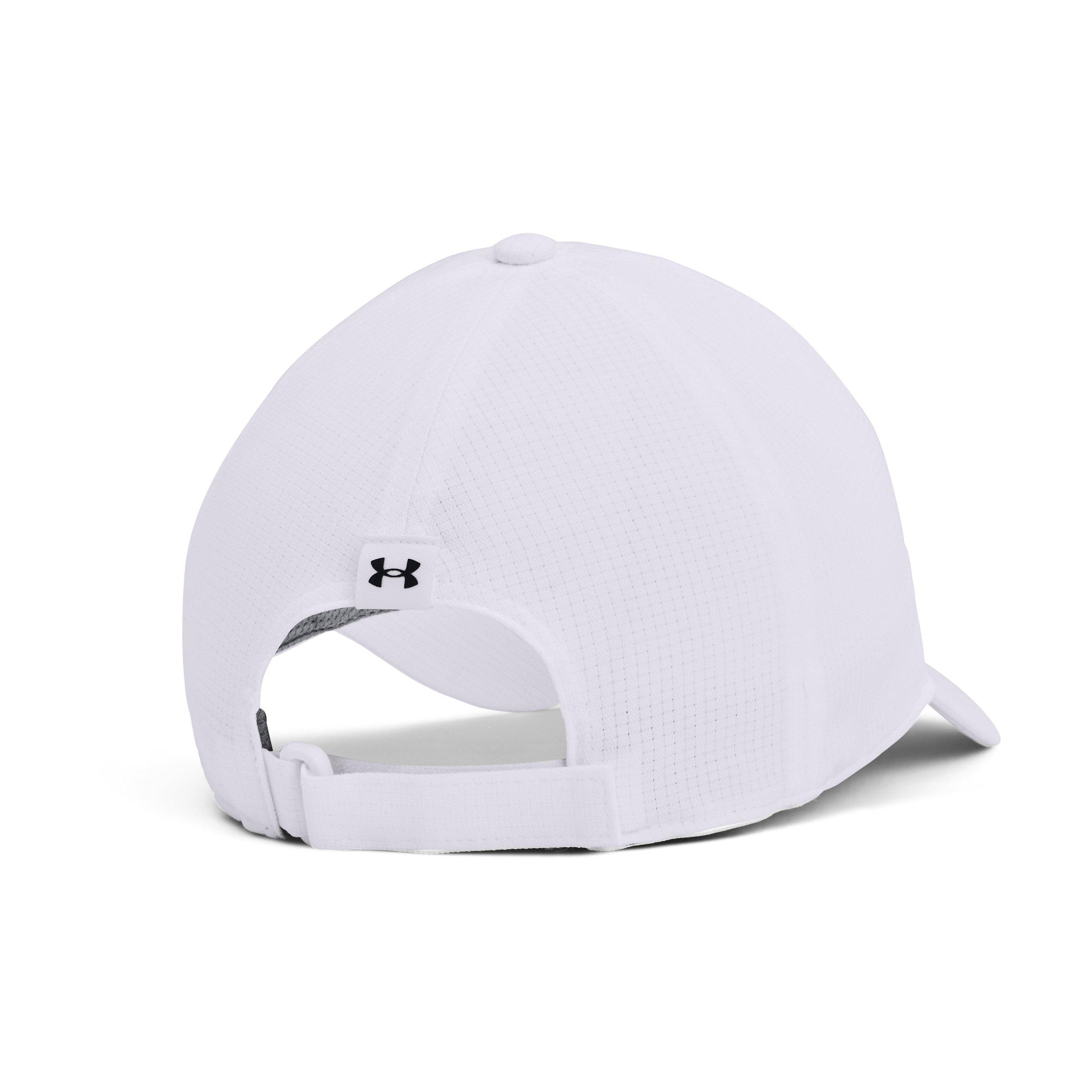 Under Armour Iso-Chill ArmourVent&trade; Adjustable Hat-White - WHITE/GREY Thumbnail View 2
