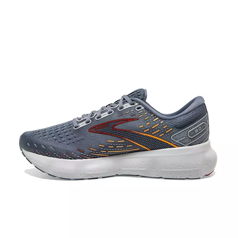 Brooks Glycerin 20 "Grey/Silver/Orange" Men's Running Shoe - GREY/SILVER/ORANGE