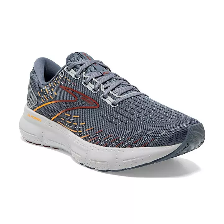 Brooks Glycerin 20 "Grey/Silver/Orange" Men's Running Shoe - GREY/SILVER/ORANGE