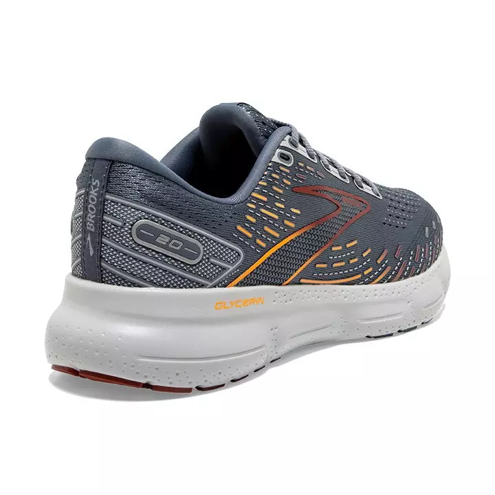 Brooks Glycerin 20 "Grey/Silver/Orange" Men's Running Shoe - GREY/SILVER/ORANGE
