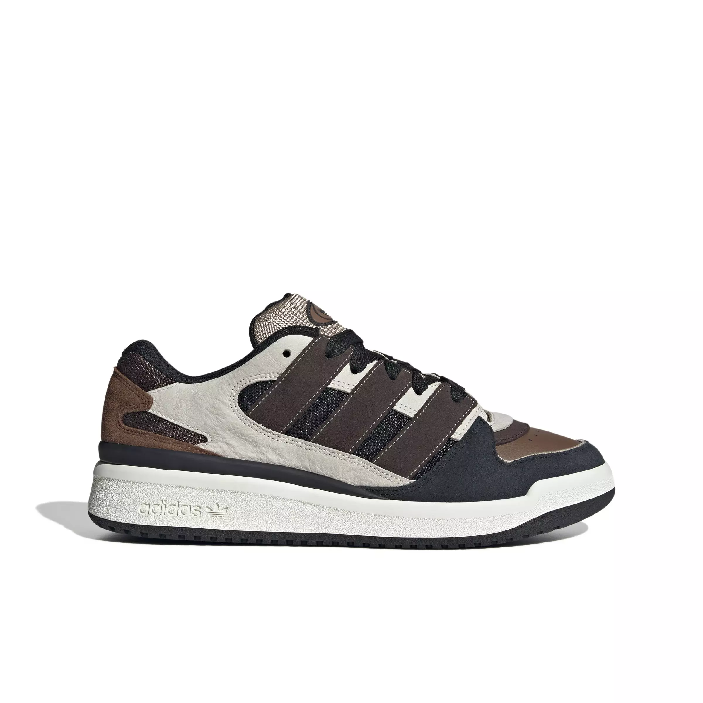 adidas Forum Puffed "Off White/Dark Brown/Core Black" Unisex Shoe - WHITE