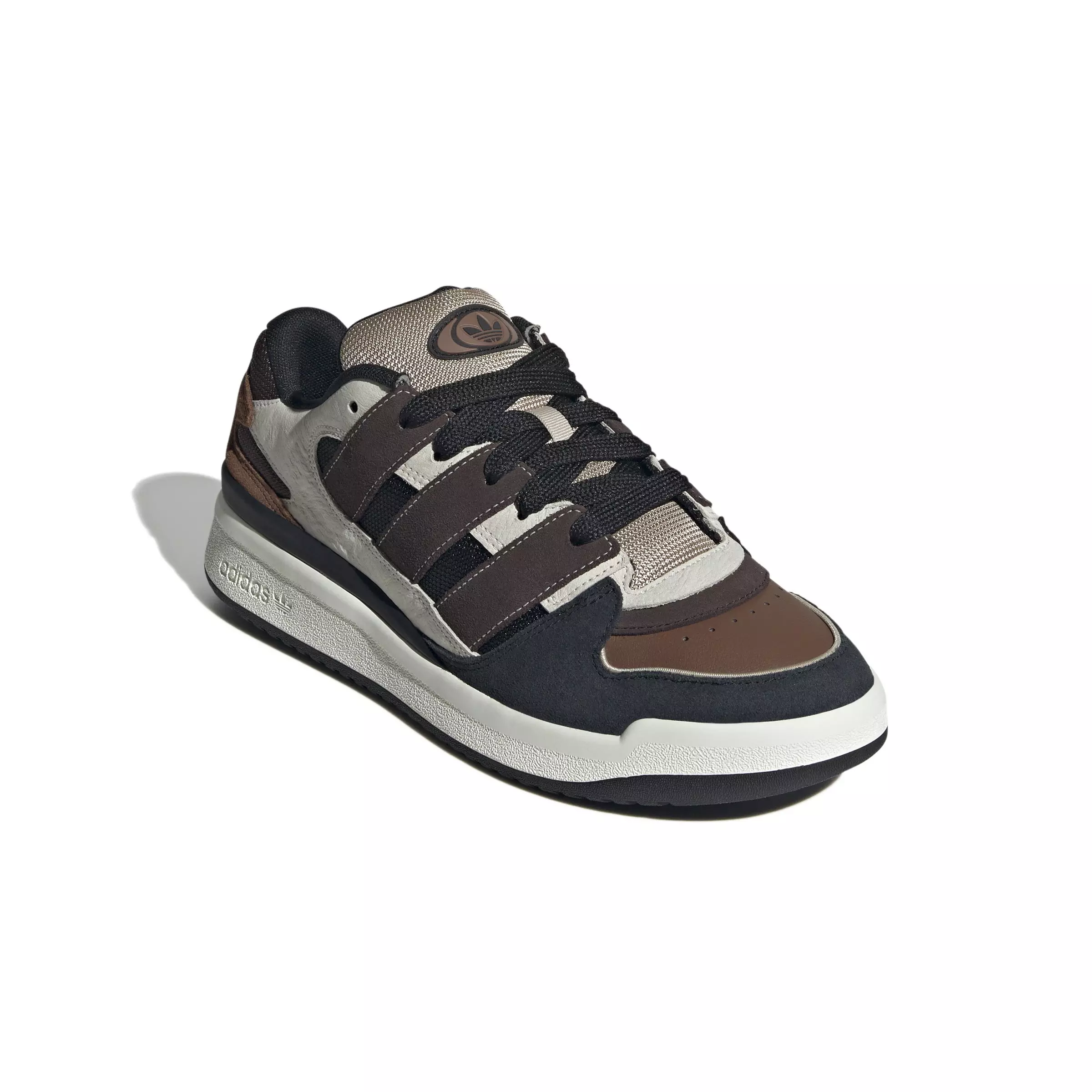 adidas Forum Puffed "Off White/Dark Brown/Core Black" Unisex Shoe - WHITE
