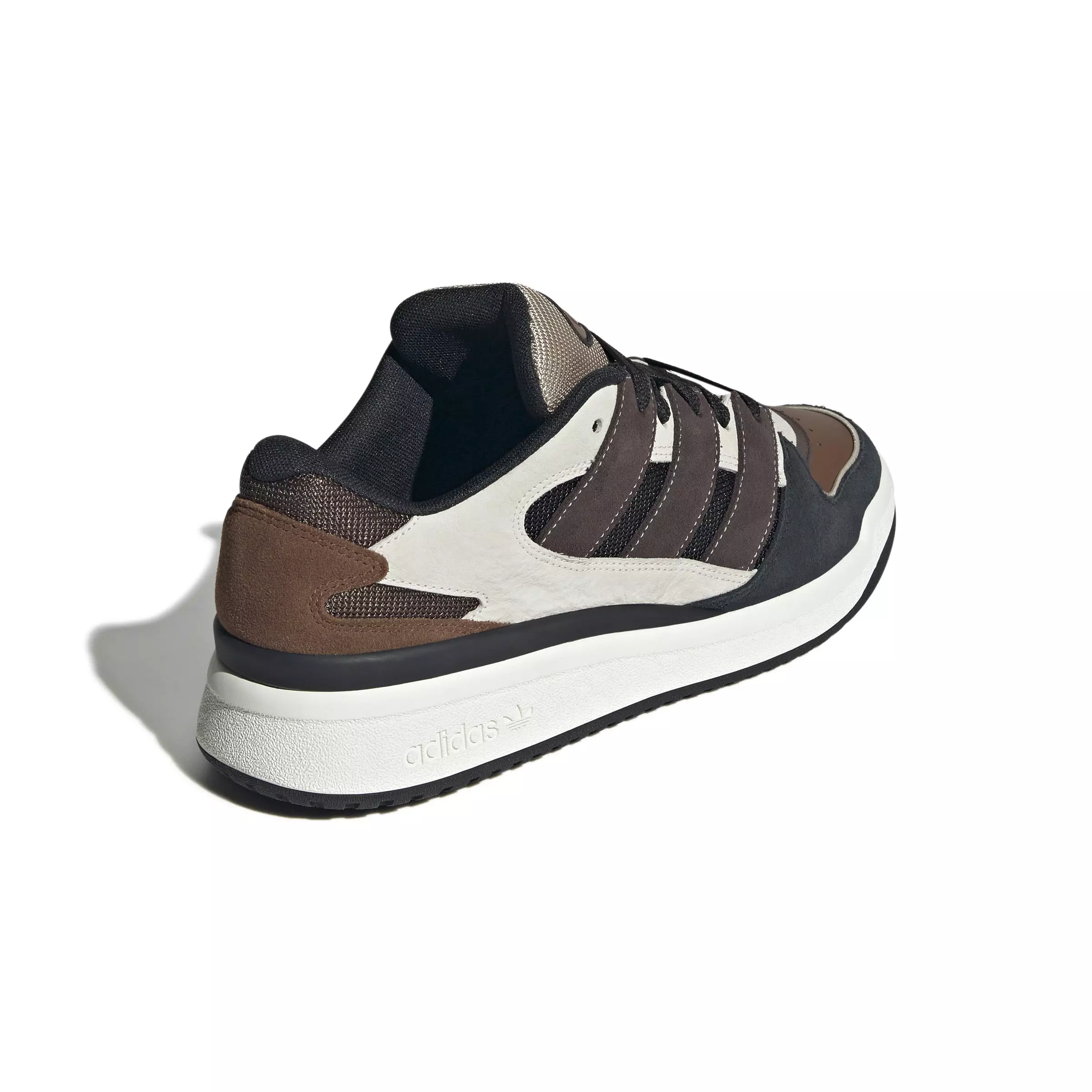 adidas Forum Puffed "Off White/Dark Brown/Core Black" Unisex Shoe - WHITE