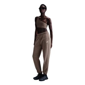 Nike Women's Sportswear Club Fleece Mid-Rise Oversized Sweatpants - Brown