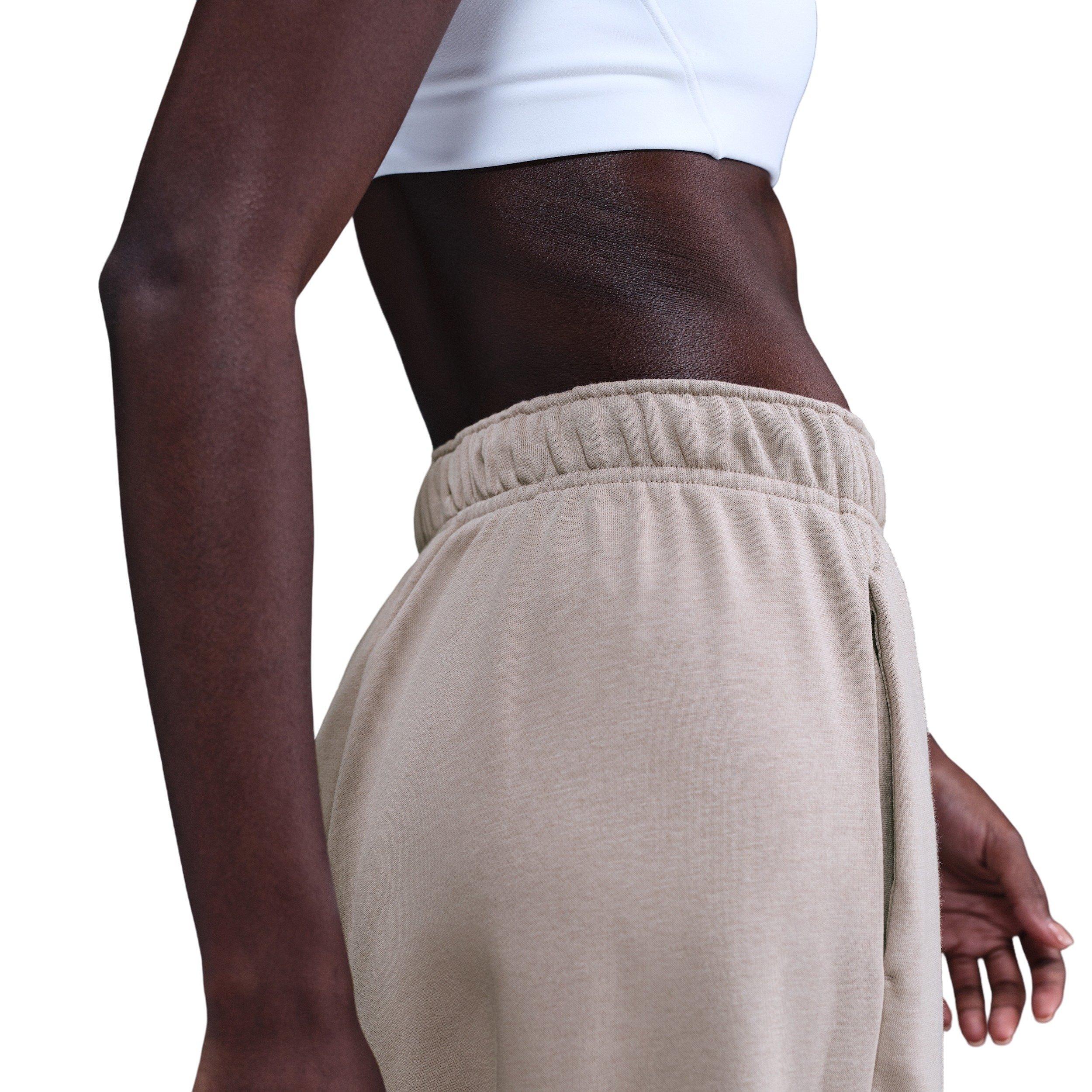 Nike Women's Sportswear Club Fleece Mid-Rise Oversized Sweatpants - Light Brown - LIGHT BROWN Thumbnail View 4