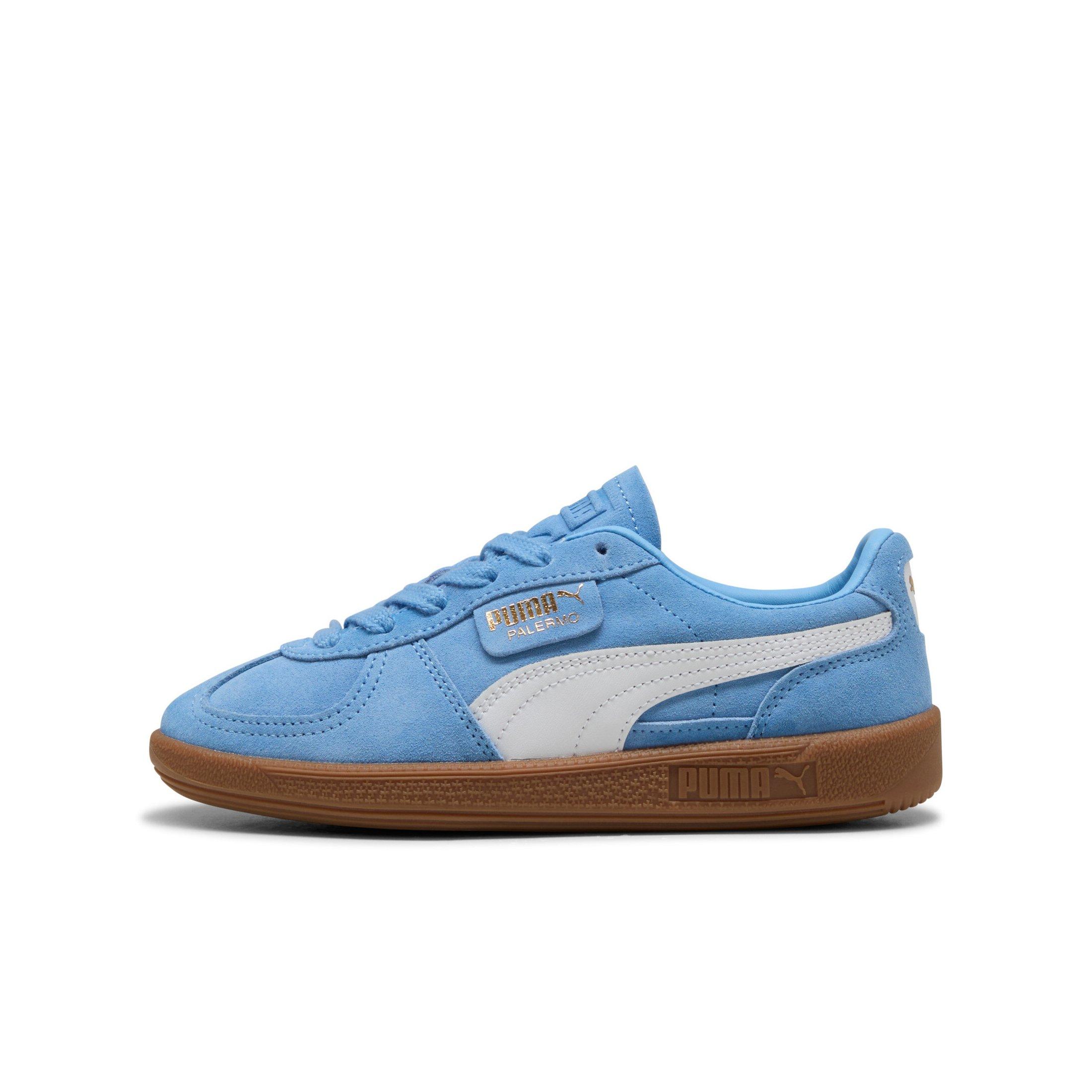 PUMA Palermo JR "Light Blue/White/Gum" Grade School Girls' Shoe - LT BLUE/WHITE/GUM Thumbnail View 2