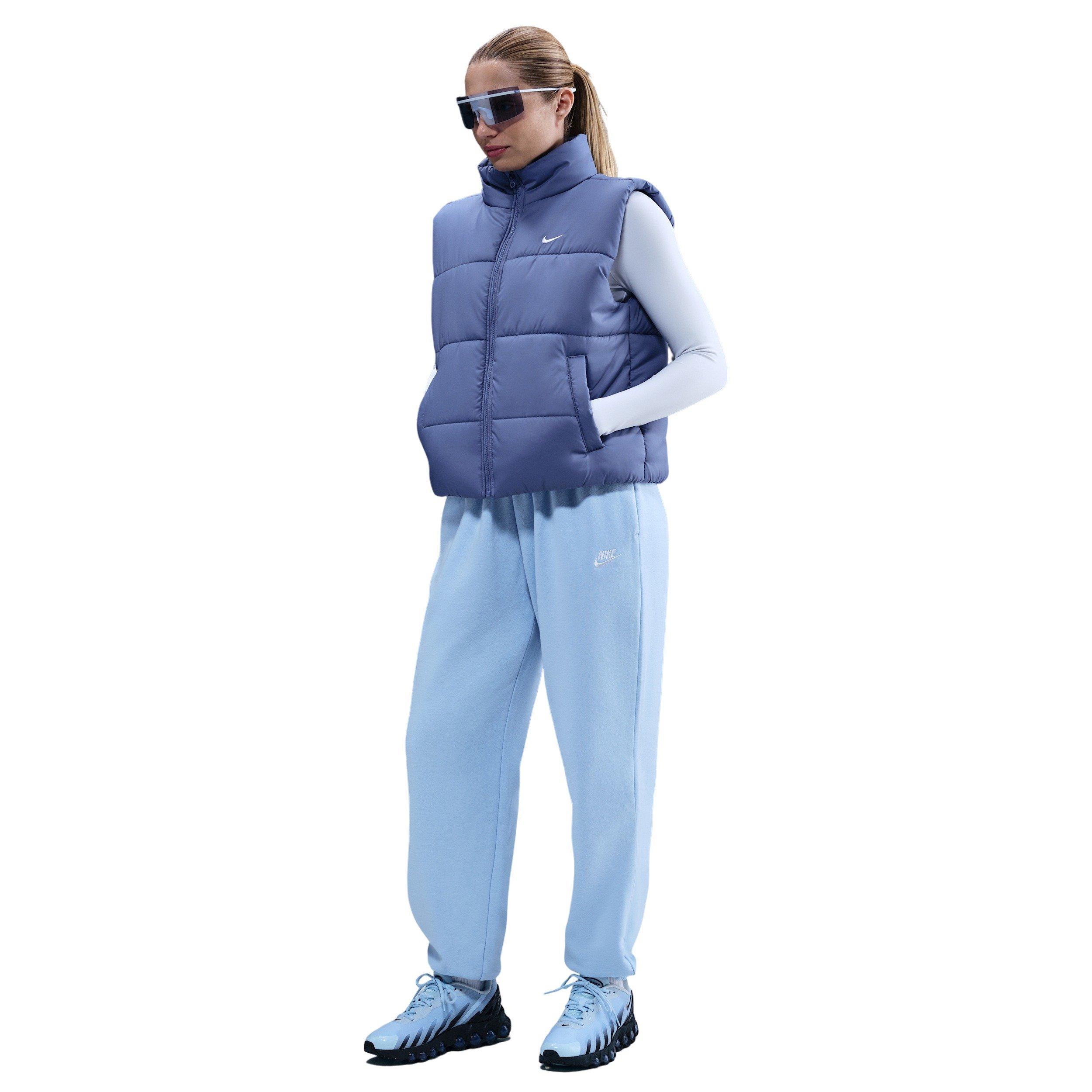 Nike Women's Sportswear Club Fleece Mid-Rise Oversized Sweatpants - Blue - BLUE Thumbnail View 1