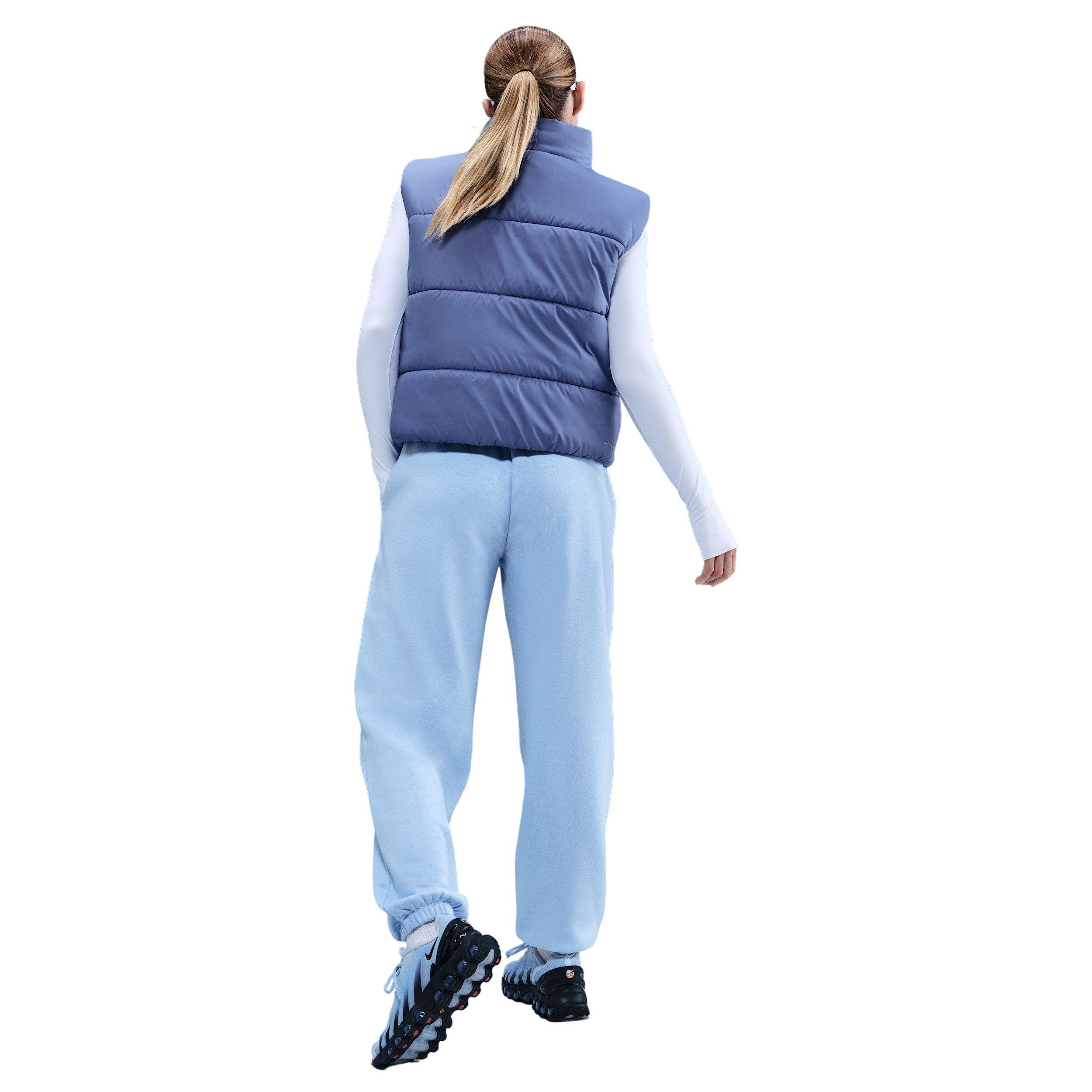 Nike Women's Sportswear Club Fleece Mid-Rise Oversized Sweatpants - Blue - BLUE Thumbnail View 2