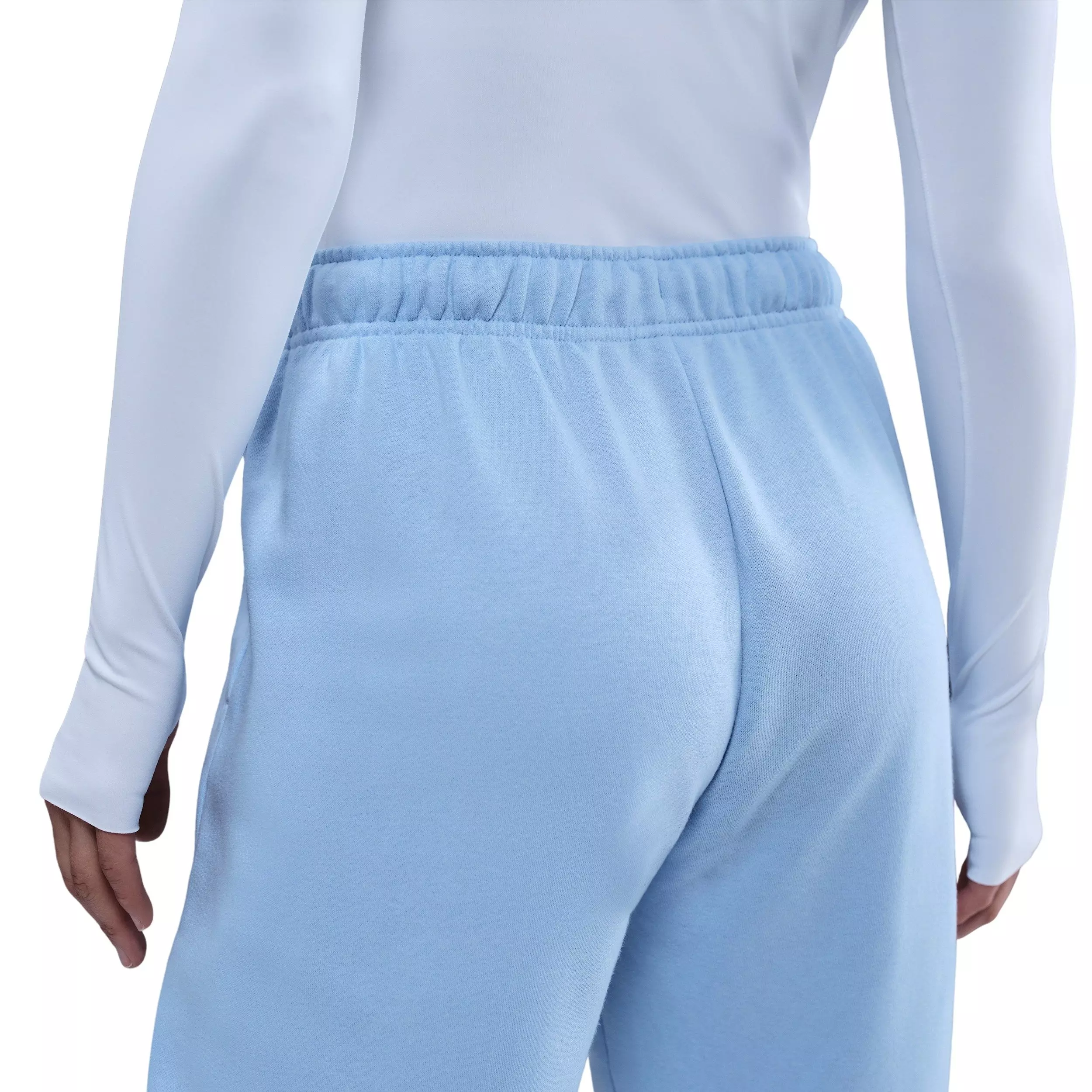 Nike Women's Sportswear Club Fleece Mid-Rise Oversized Sweatpants - Blue - BLUE
