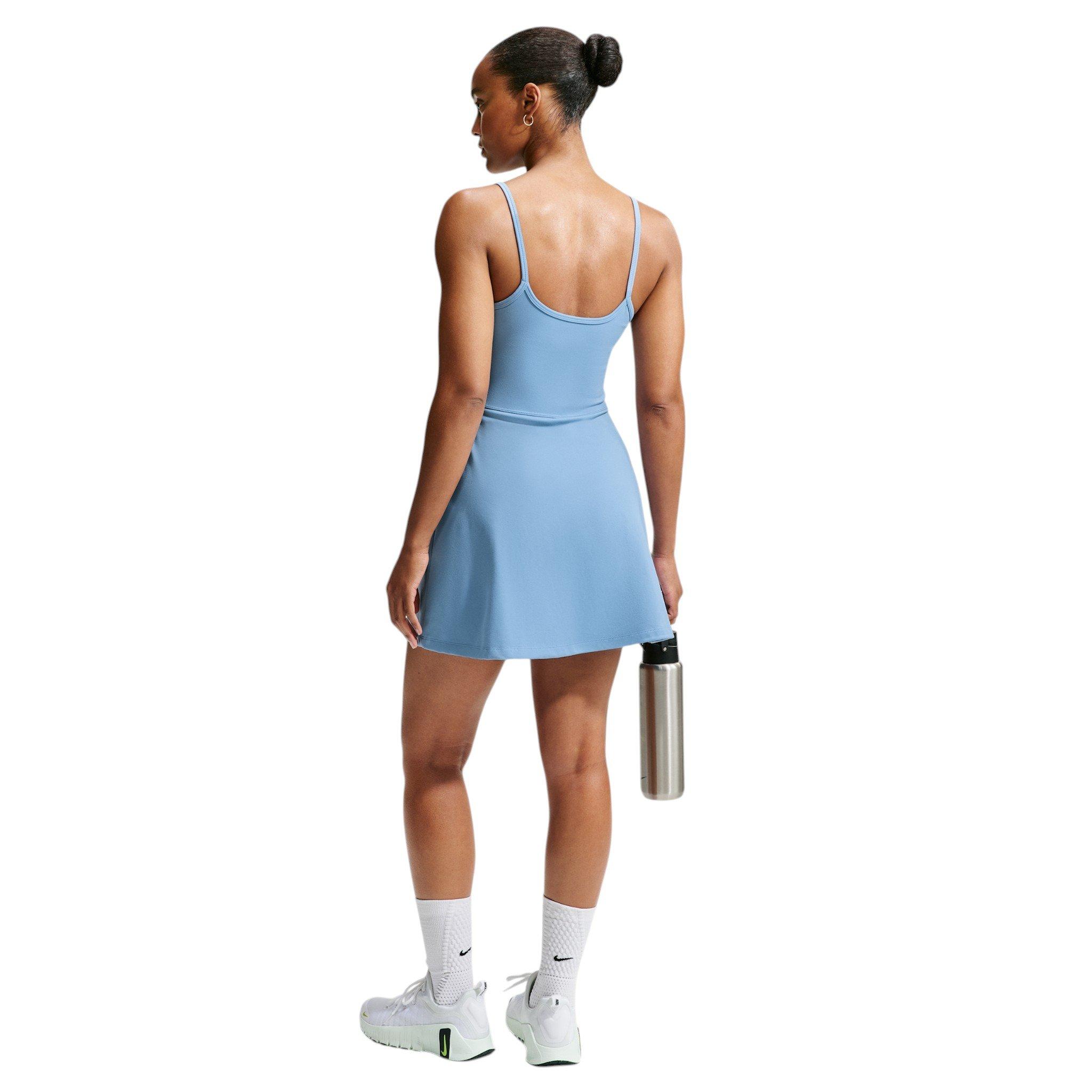 Nike Women's One Dri-FIT Dress - Blue - BLUE/WHITE Thumbnail View 5