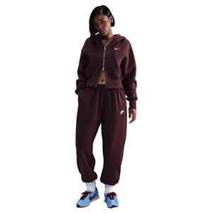 Nike Women's Sportswear Club Fleece Mid-Rise Oversized Sweatpants - Red