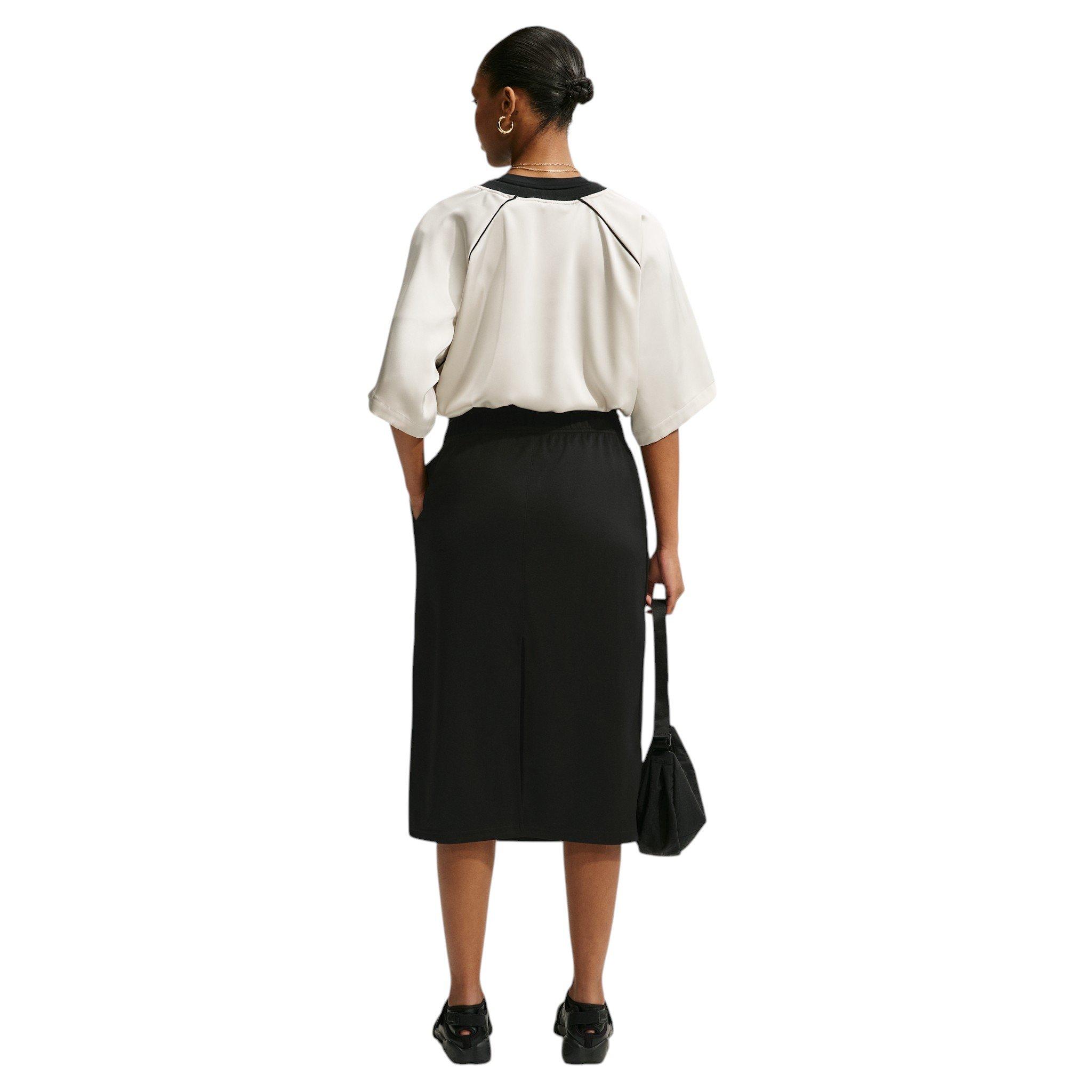 Nike Women's Sportswear Loose Midi Track Skirt - Black - BLACK Thumbnail View 5