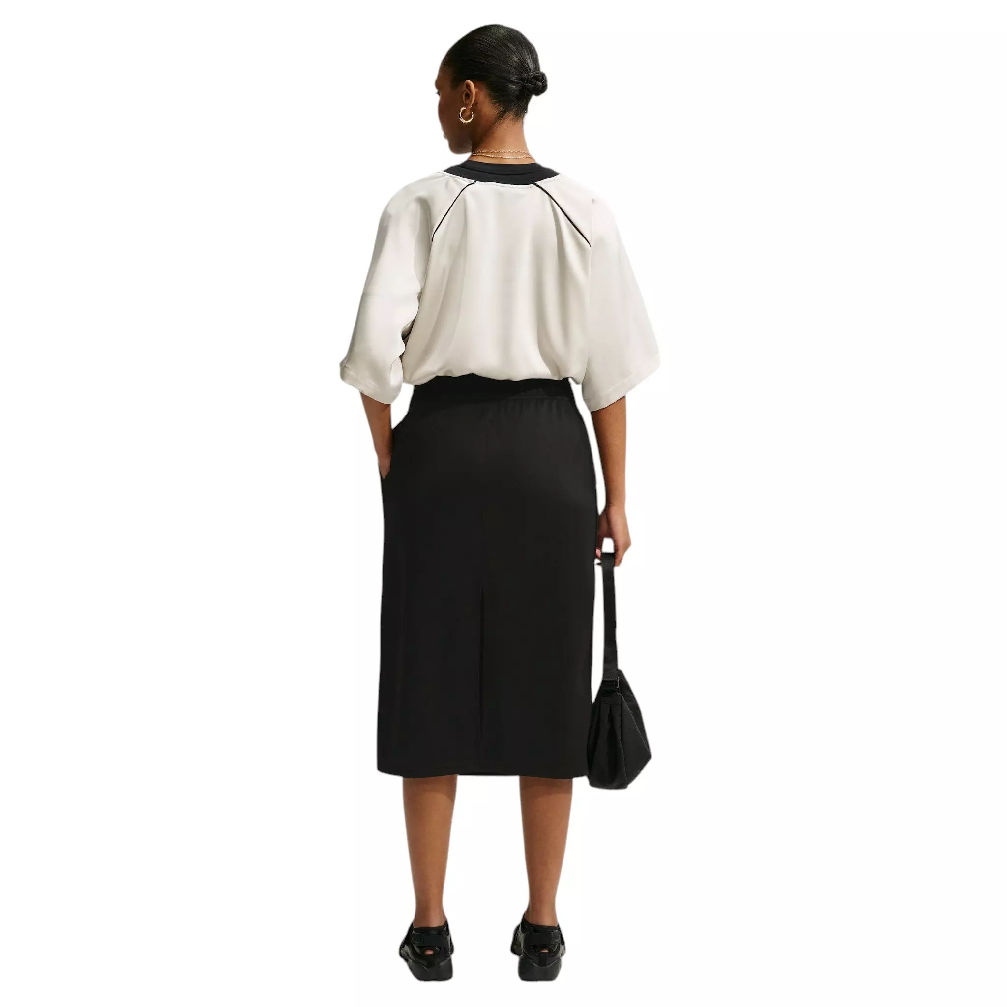 Nike Women's Sportswear Loose Midi Track Skirt - Black - BLACK