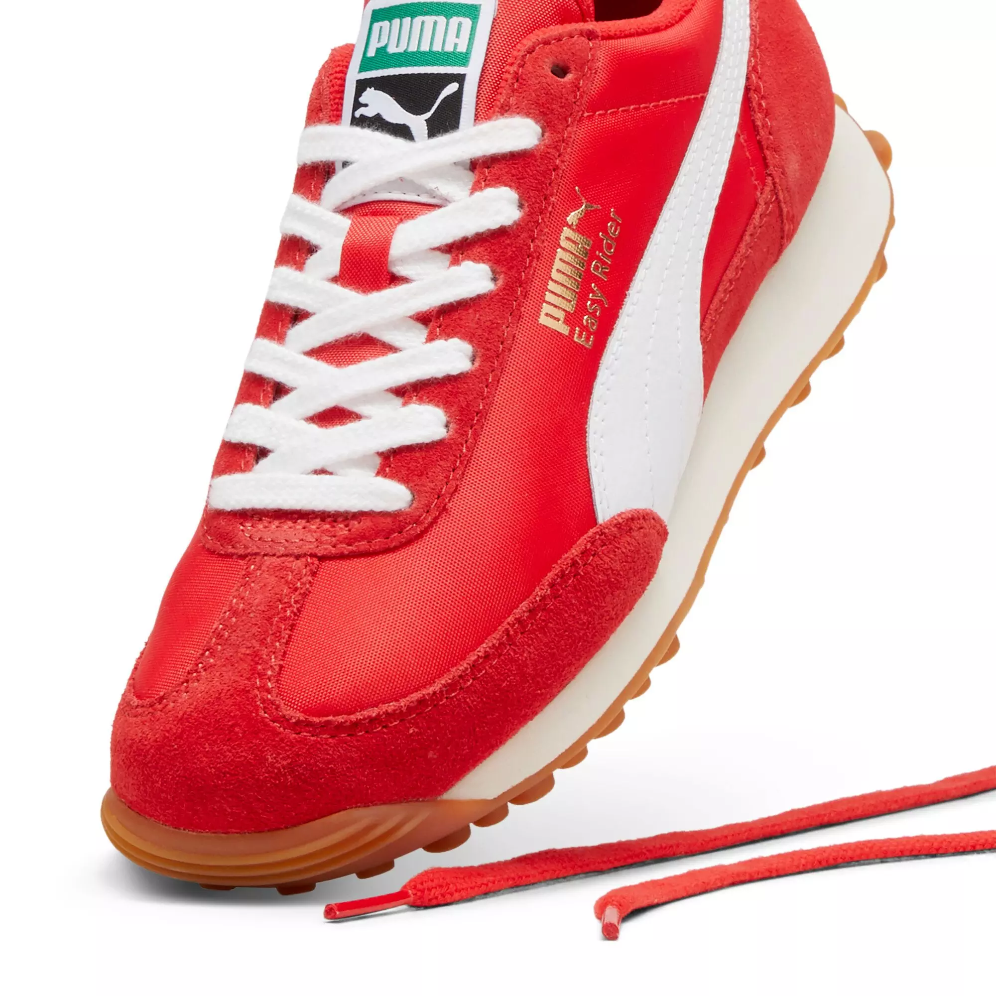 PUMA Easy Rider Vintage JR "PUMA Red/PUMA White" Grade School Boys' Shoe - RED/WHITE