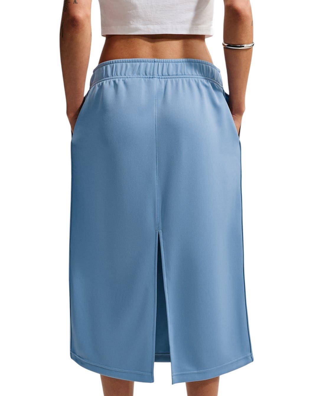 Nike Women's Sportswear Loose Midi Track Skirt - Blue/White - BLUE/WHITE