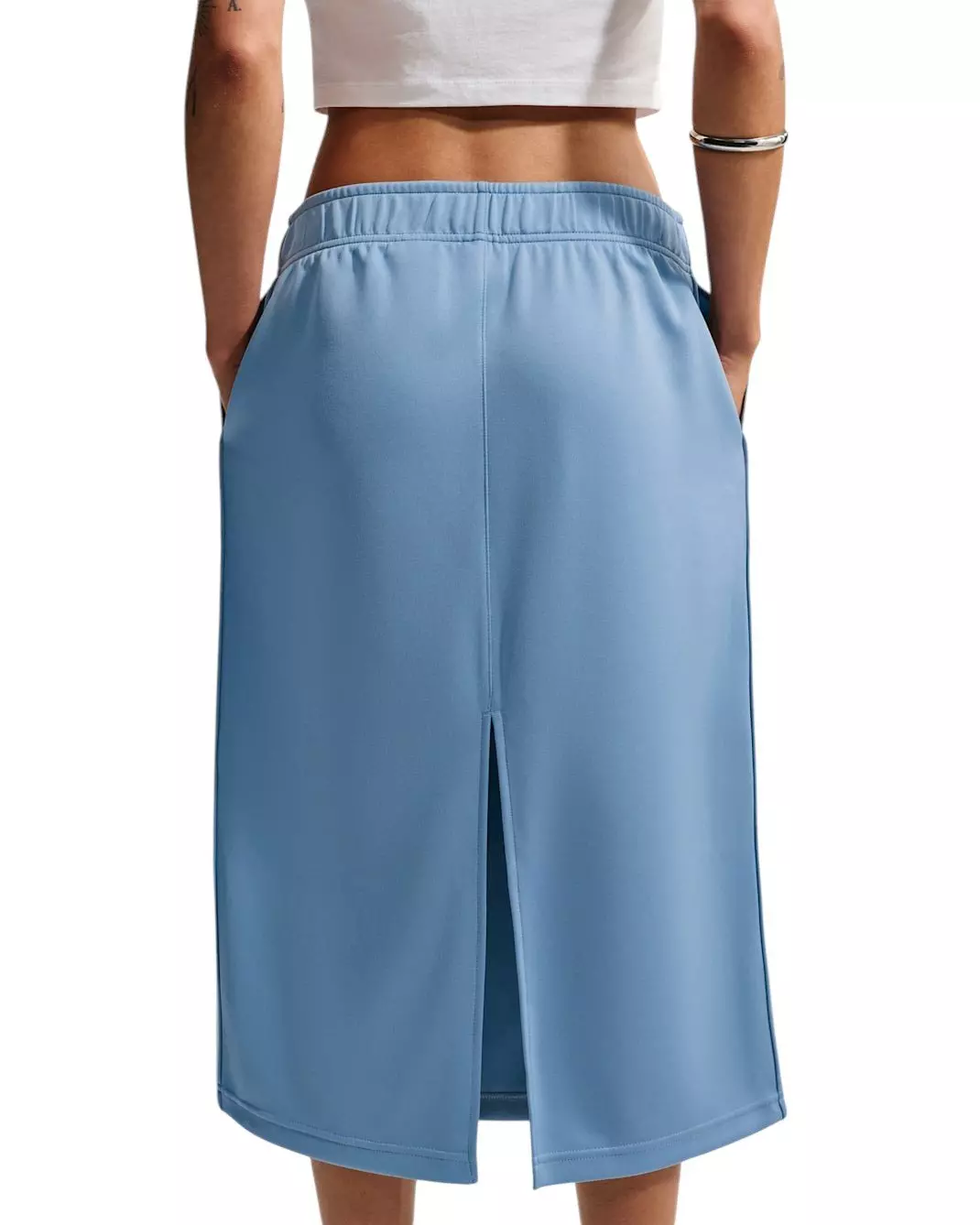 Nike Women's Sportswear Loose Midi Track Skirt - Blue/White - BLUE/WHITE