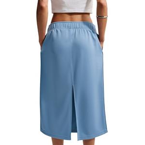 Nike Women's Sportswear Loose Midi Track Skirt - Blue/White - BLUE/WHITE