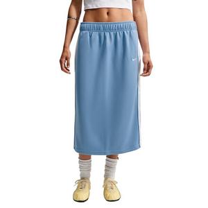 Nike Women's Sportswear Loose Midi Track Skirt - Blue/White - BLUE/WHITE