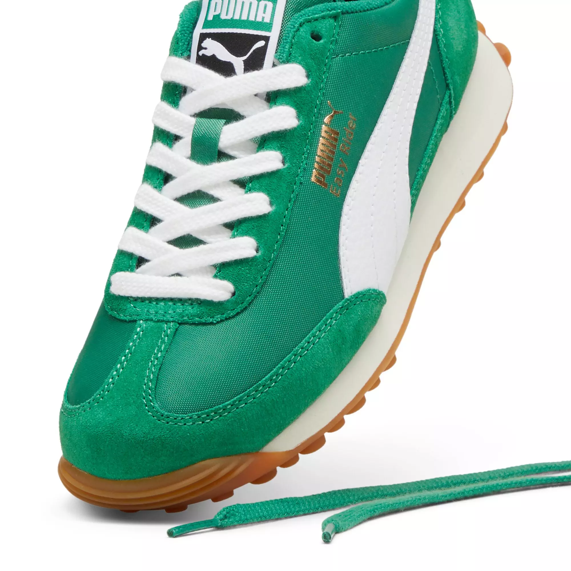PUMA Easy Rider Vintage JR "Archive Green/PUMA White" Grade School Boys' Shoe - Green/White