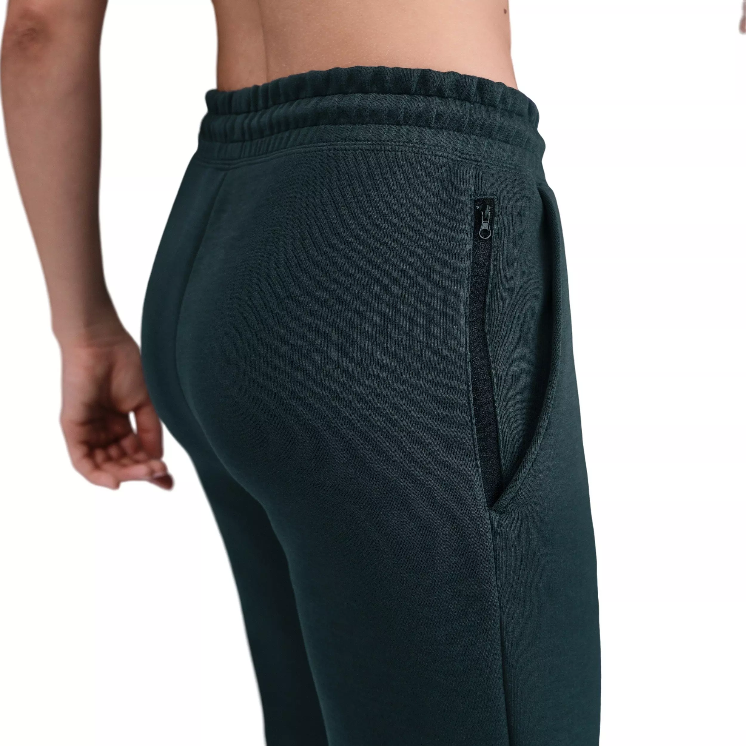 Nike Women's Sportswear Tech Fleece Mid-Rise Joggers - Green - GREEN