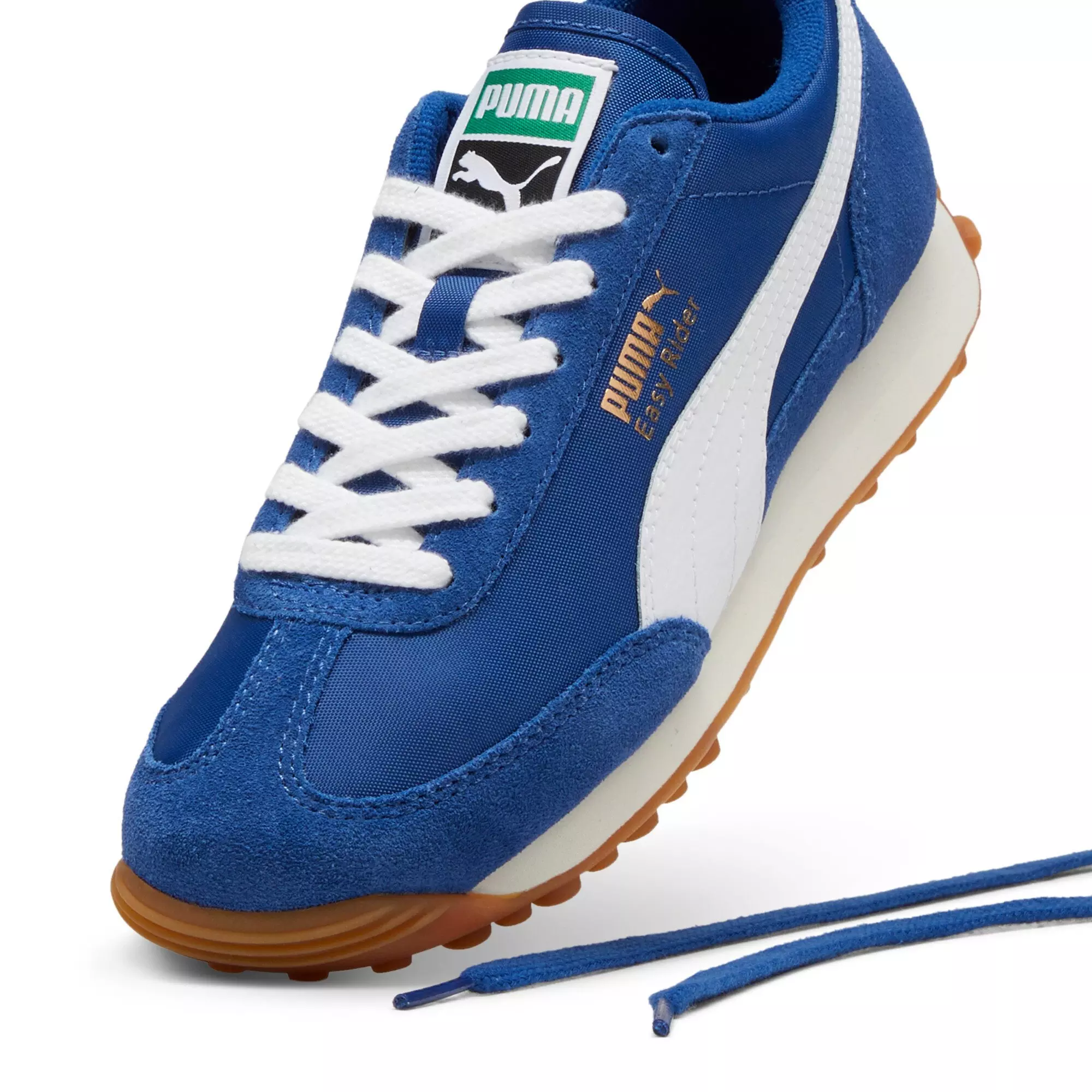 PUMA Easy Rider Vintage JR "Clyde Royal/PUMA White" Grade School Boys' Shoe - ROYAL/WHITE