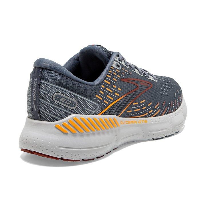 Brooks Glycerin GTS 20 "Grey/Silver/Orange" Men's Running Shoe - GREY/SILVER/ORANGE Thumbnail View 3