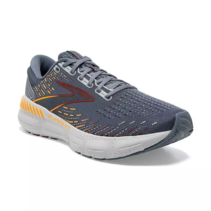 Brooks Glycerin GTS 20 "Grey/Silver/Orange" Men's Running Shoe - GREY/SILVER/ORANGE