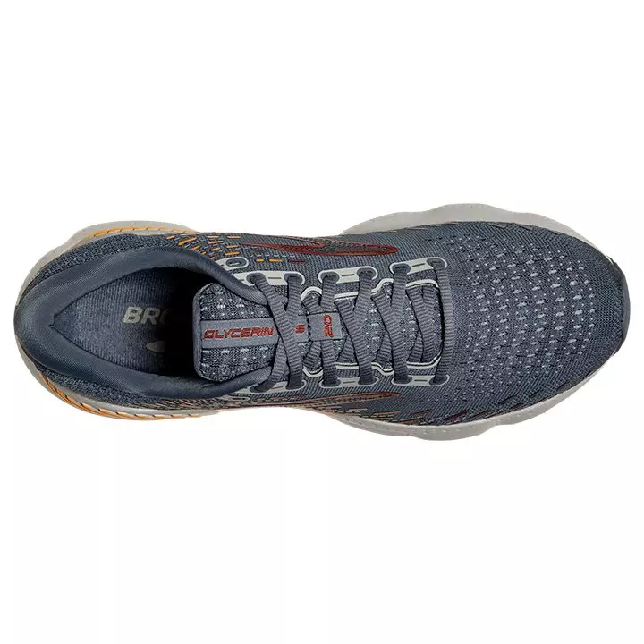 Brooks Glycerin GTS 20 "Grey/Silver/Orange" Men's Running Shoe - GREY/SILVER/ORANGE