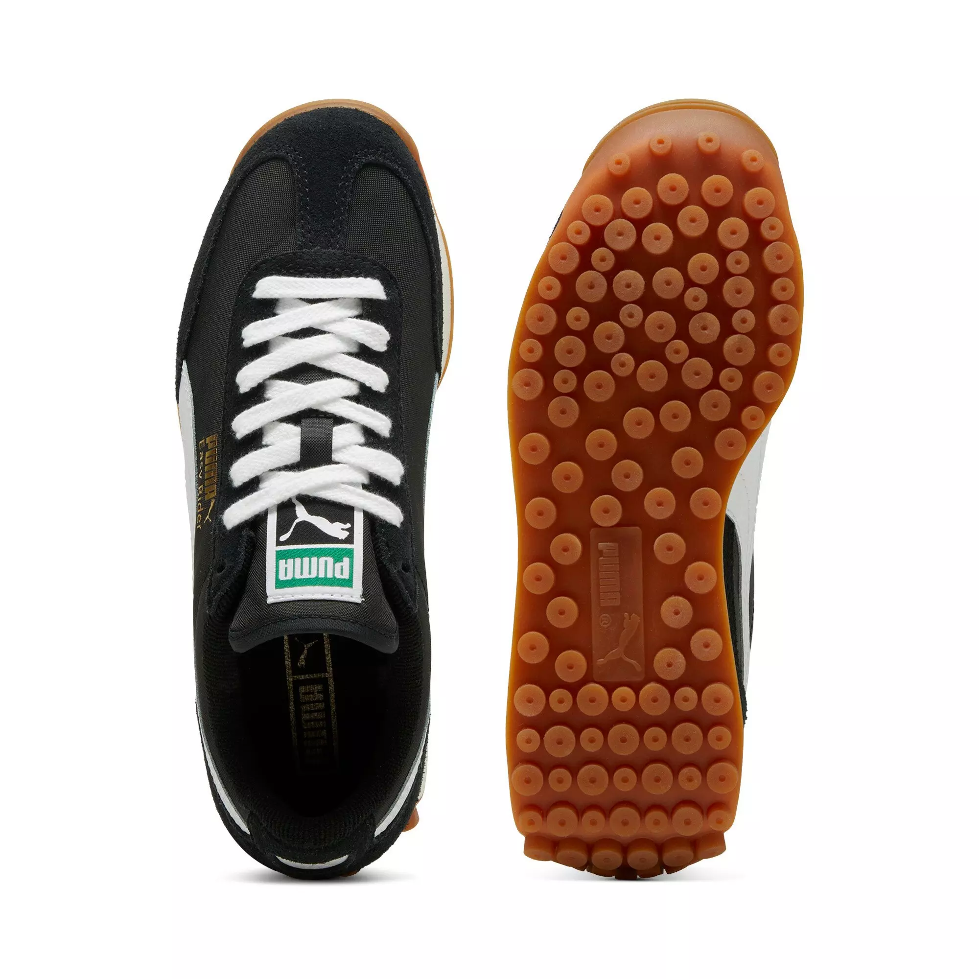 PUMA Easy Rider Vintage JR "PUMA Black/PUMA White" Grade School Boys' Shoe - BLACK/WHITE