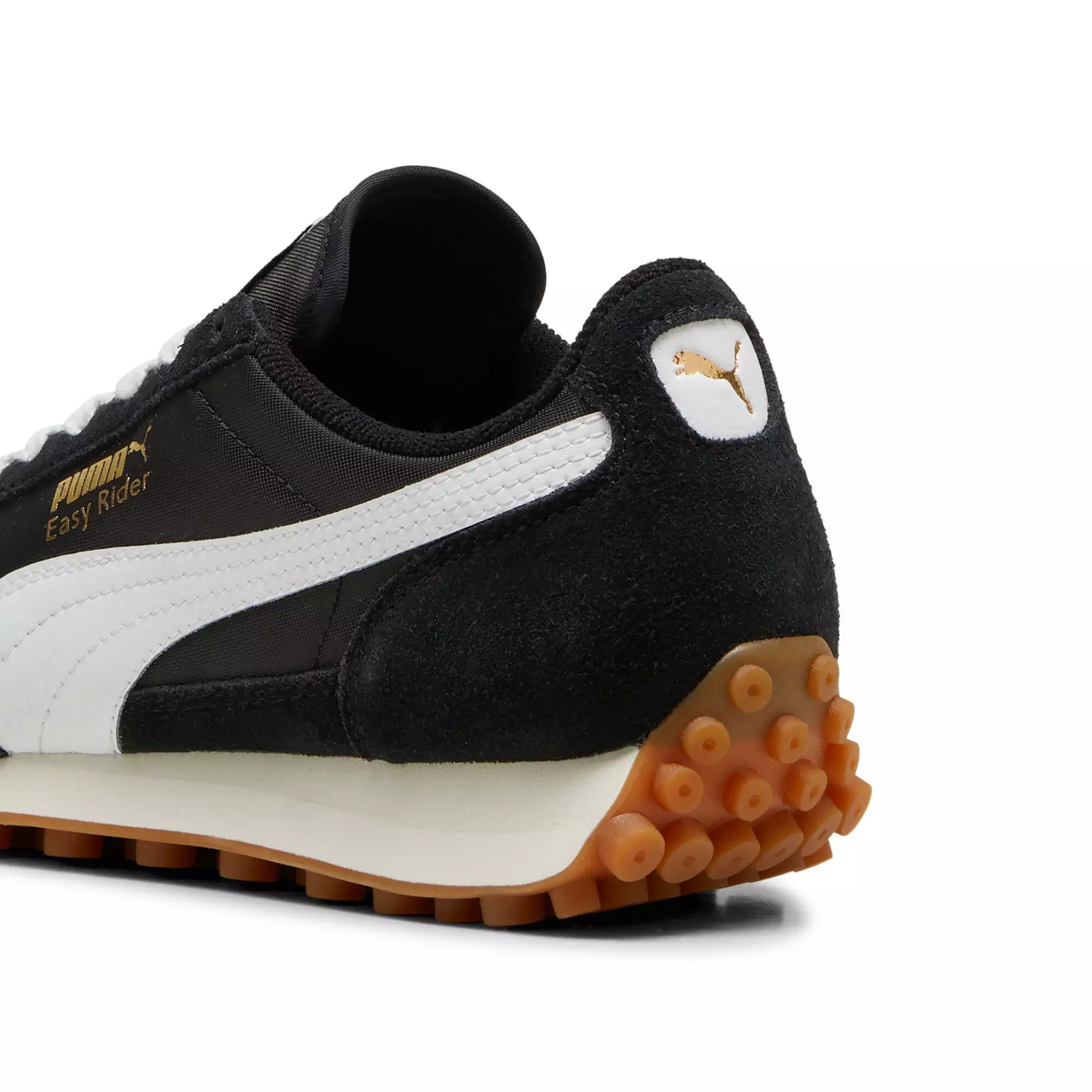 PUMA Easy Rider Vintage JR "PUMA Black/PUMA White" Grade School Boys' Shoe - BLACK/WHITE