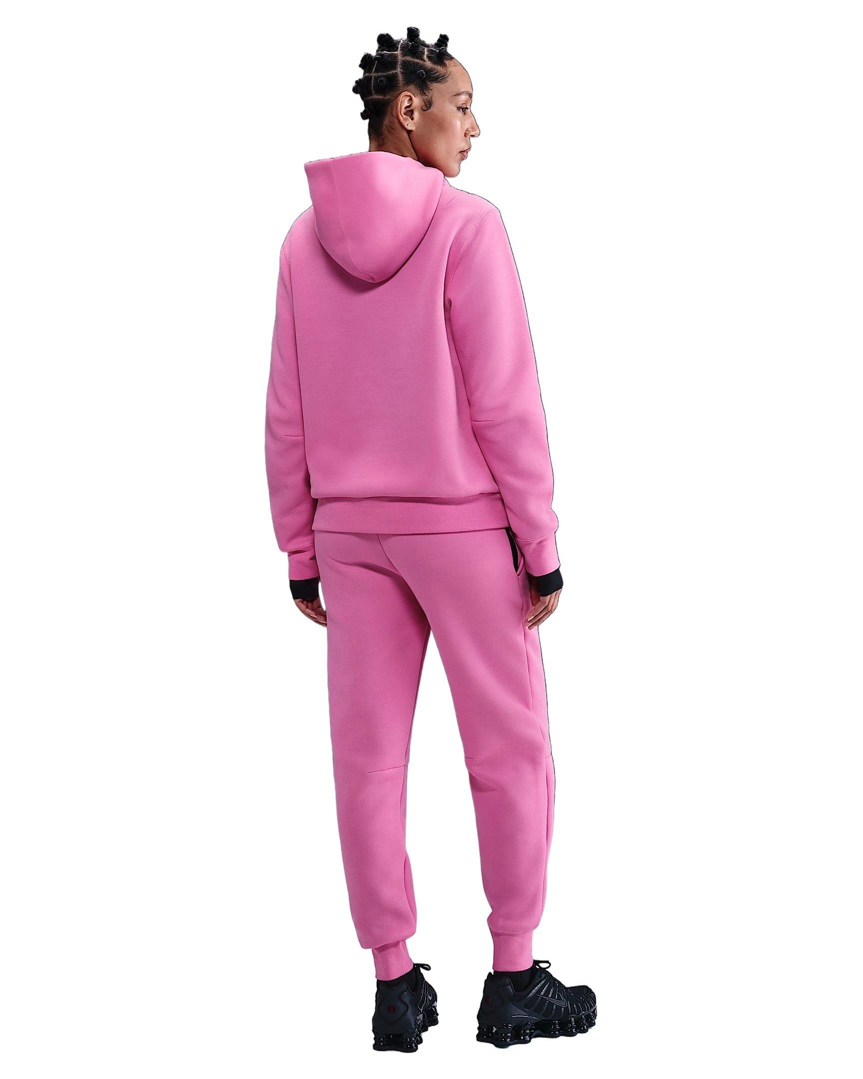 Nike Women's Sportswear Tech Fleece Mid-Rise Joggers - Light Pink - LIGHT PINK Thumbnail View 2