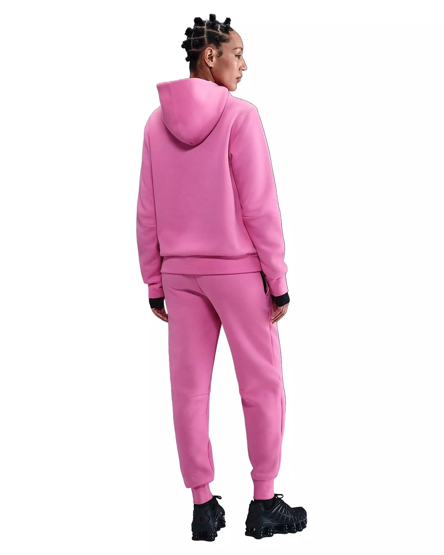 Nike Women's Sportswear Tech Fleece Mid-Rise Joggers - Light Pink - LIGHT PINK