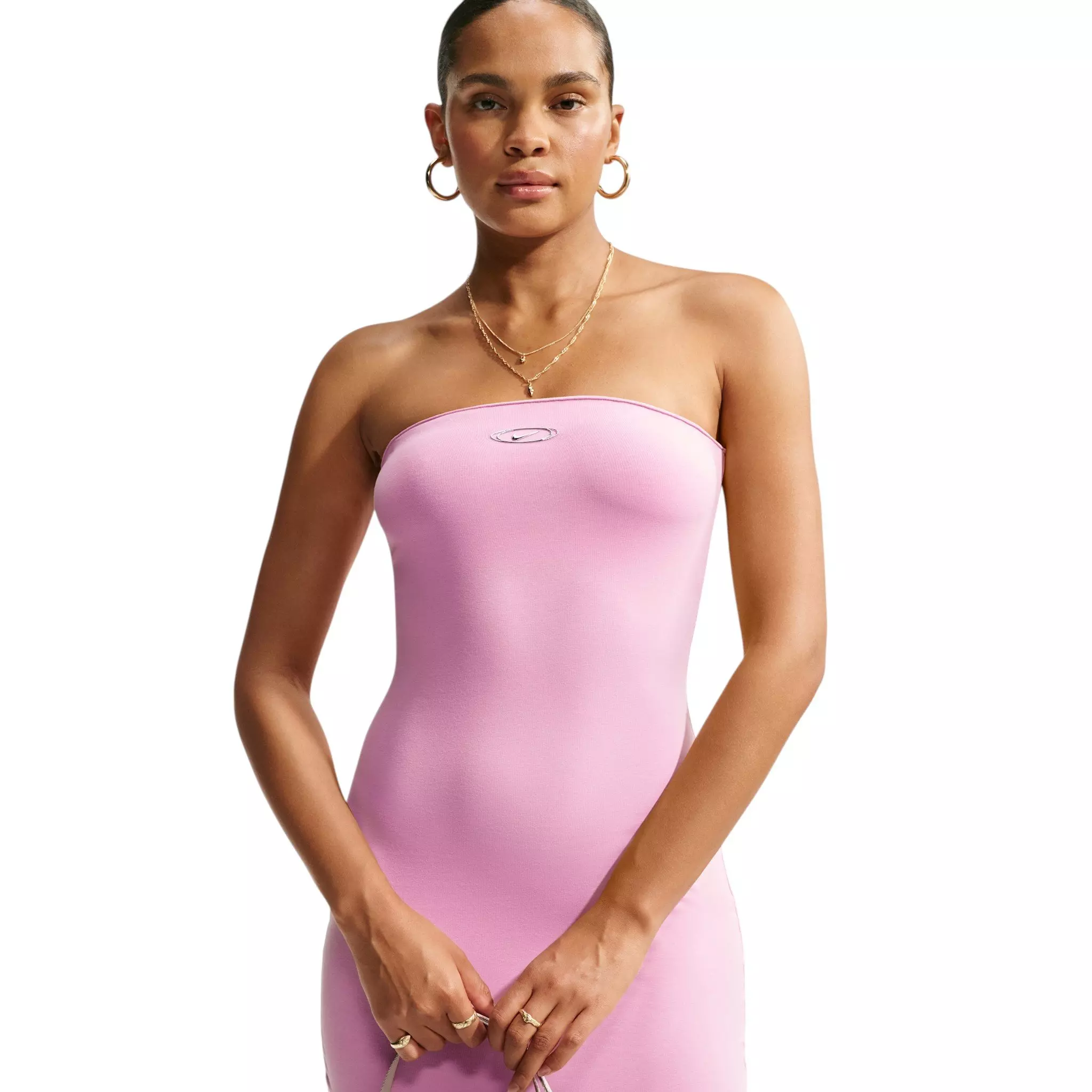 Nike Women's Sportswear Tight Tube Dress - Pink - PINK