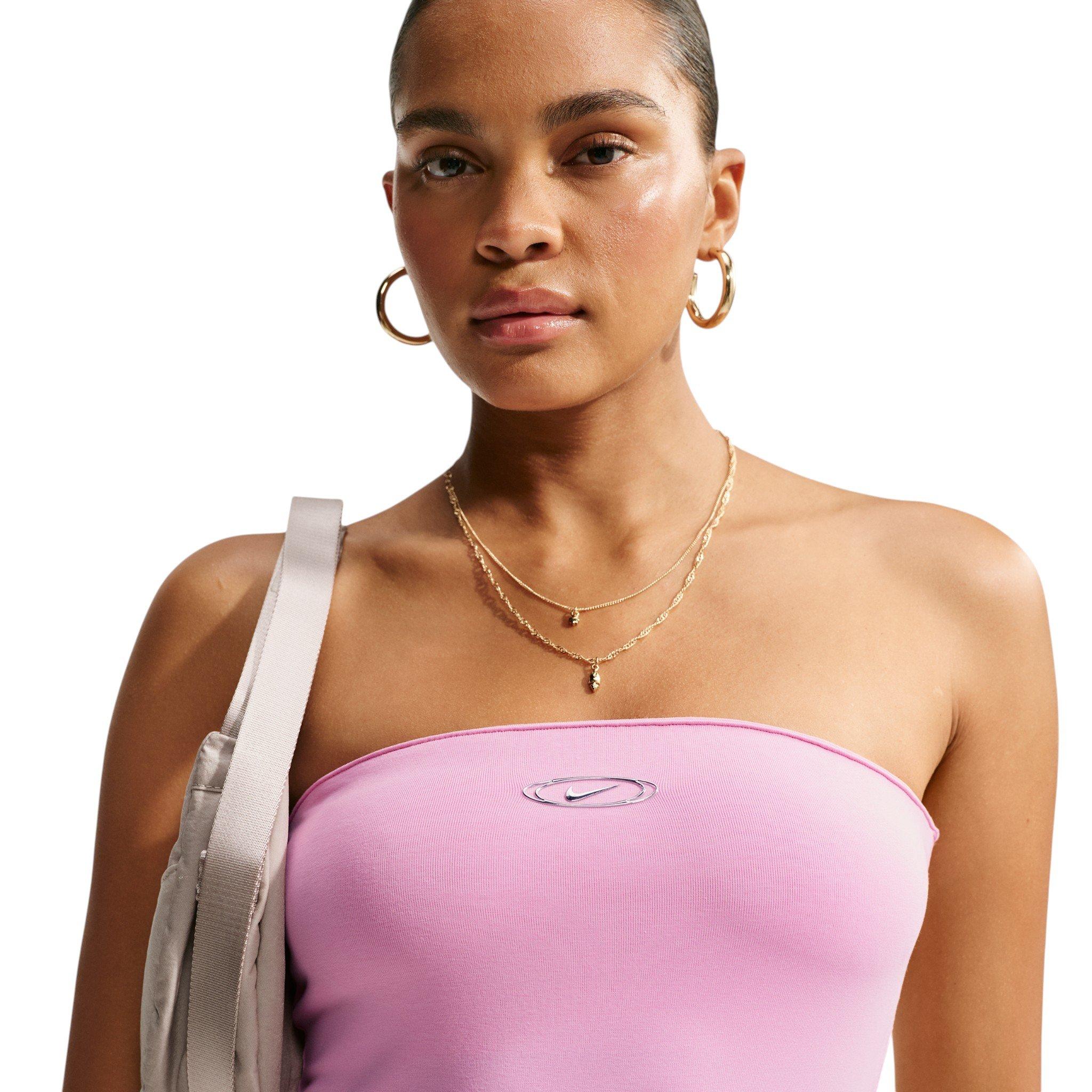 Nike Women's Sportswear Tight Tube Dress - Pink - PINK