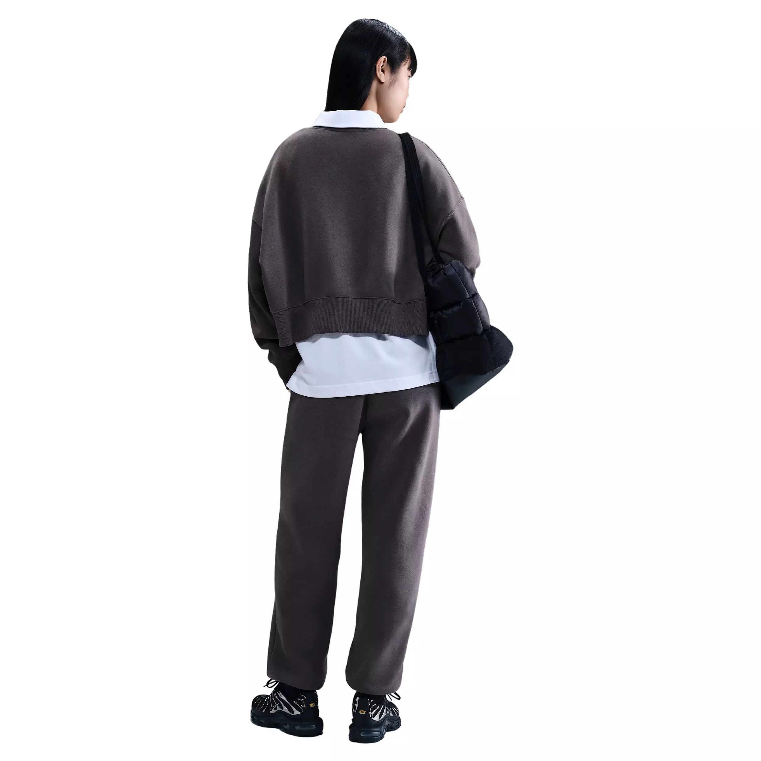 Nike Women's Sportswear Phoenix Fleece High-Waisted Oversized Sweatpants - Grey - GREY