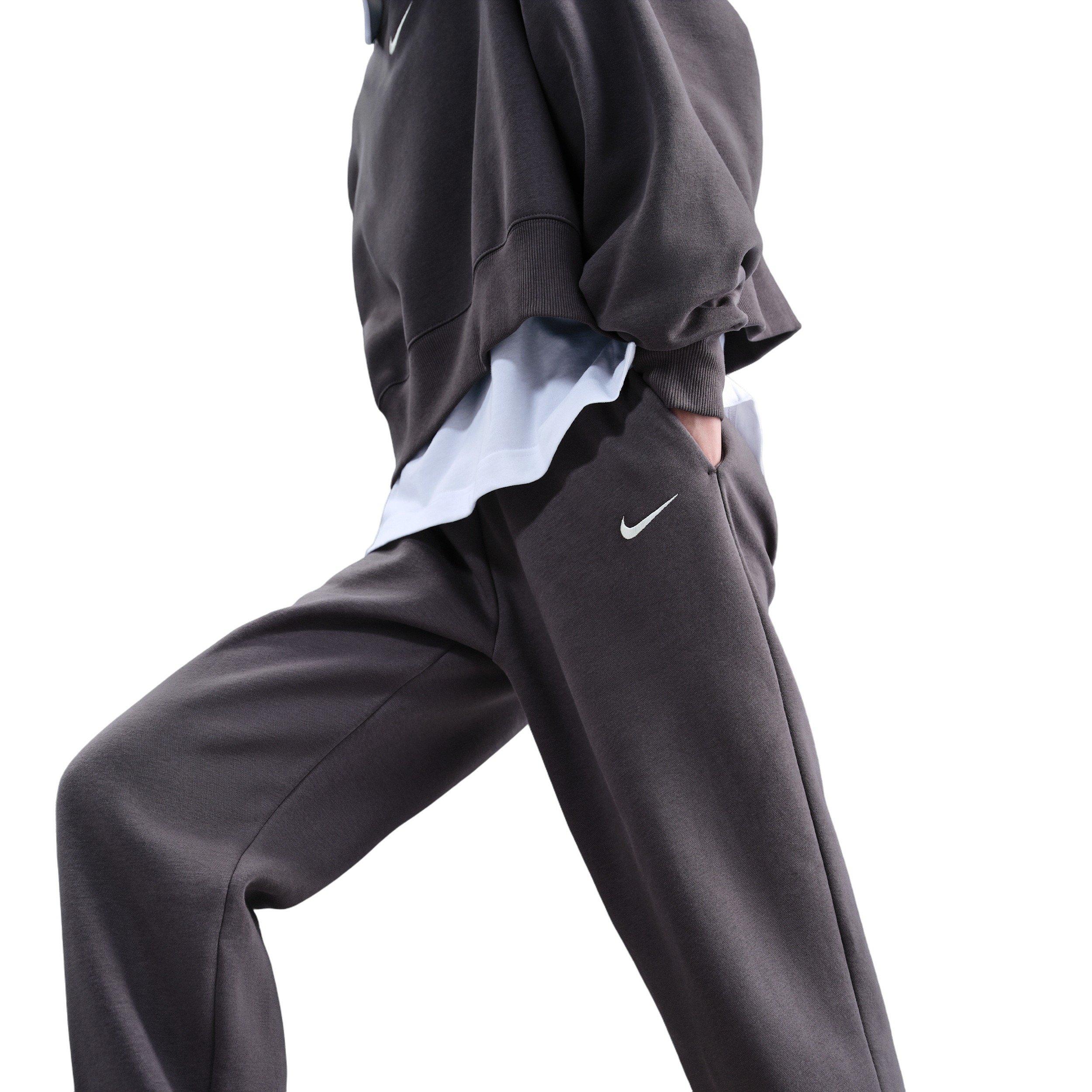 Nike Women's Sportswear Phoenix Fleece High-Waisted Oversized Sweatpants - Grey - GREY Thumbnail View 5