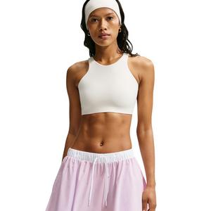 Nike Women's Sportswear Mid-Rise Poplin Mini Skirt - Bleached Lilac - BLEACHED LILAC 