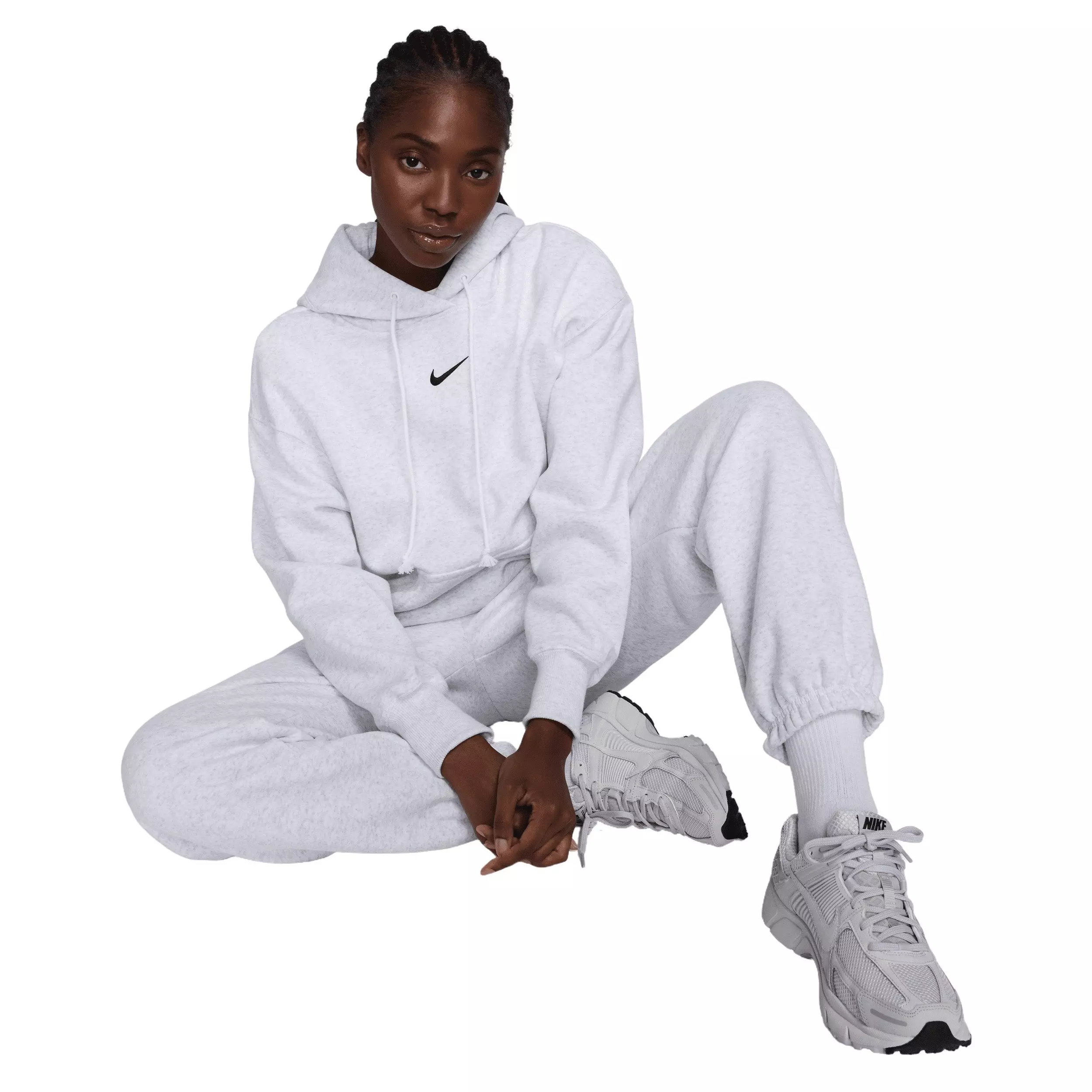 Nike Women's Sportswear Phoenix Fleece High-Waisted Oversized Sweatpants - Birch - BIRCH
