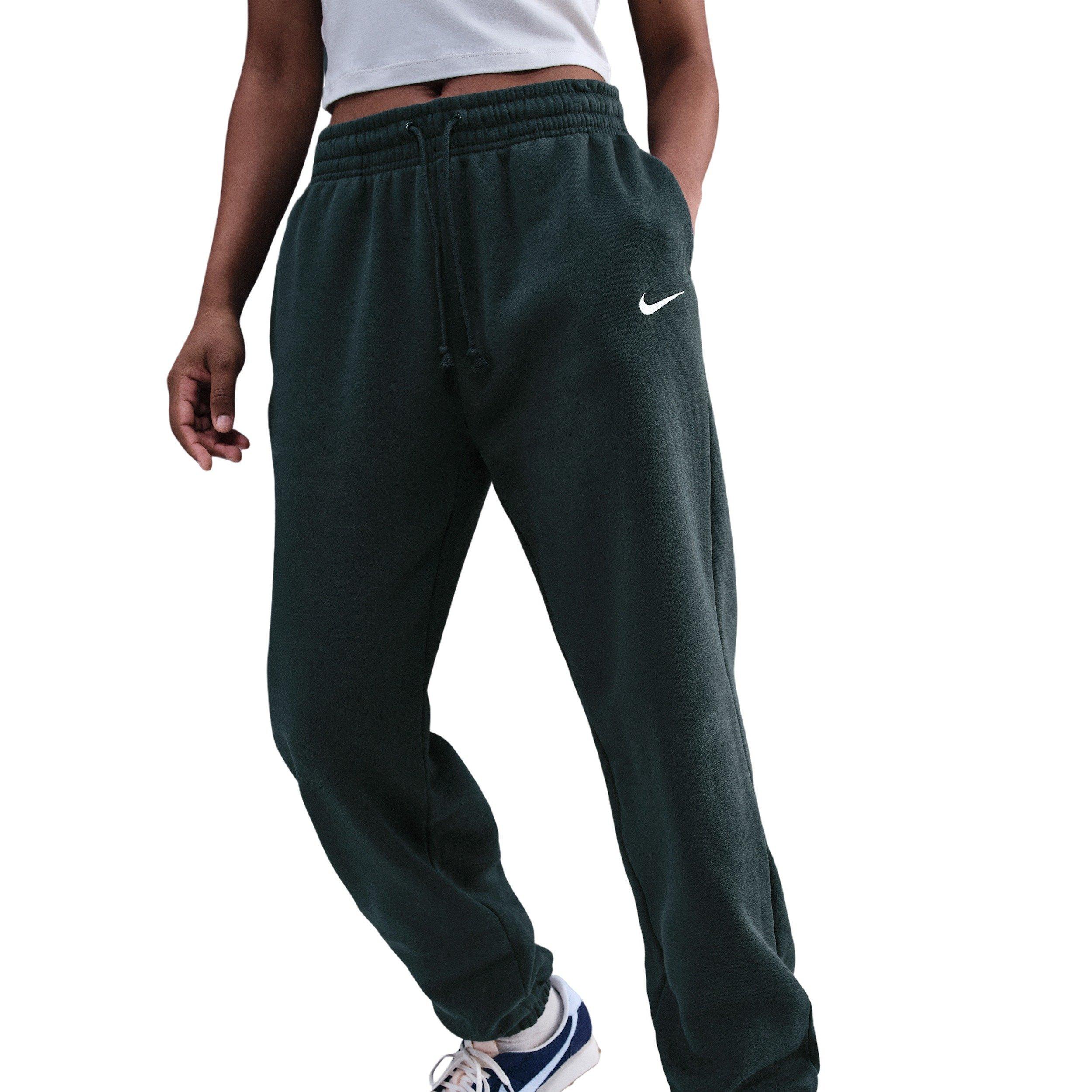 Nike Women's Sportswear Phoenix Fleece High-Waisted Oversized Sweatpants - Green - GREEN Thumbnail View 3