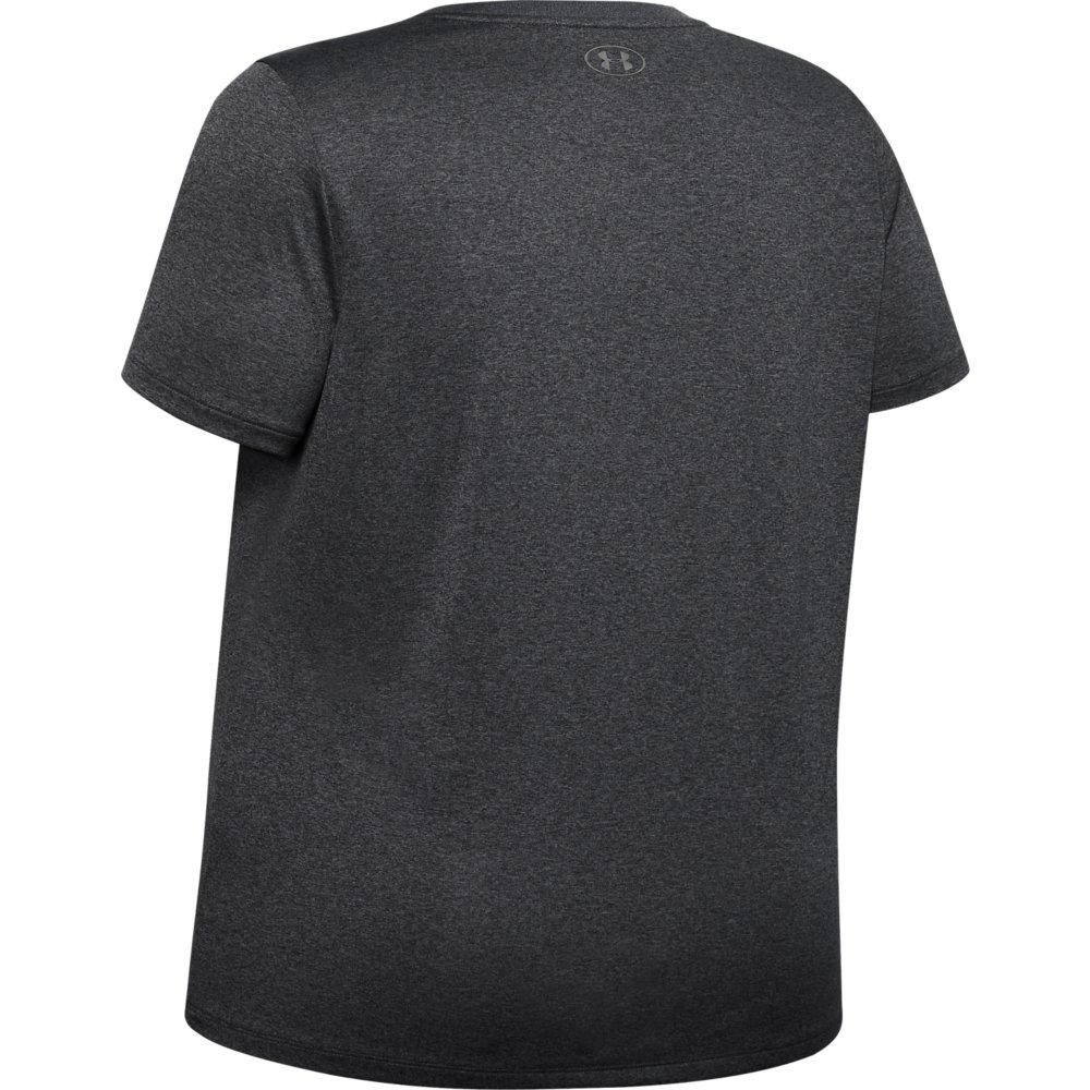 Under Armour Women's UA Tech Short Sleeve V-Neck Tee - CARBON Thumbnail View 5