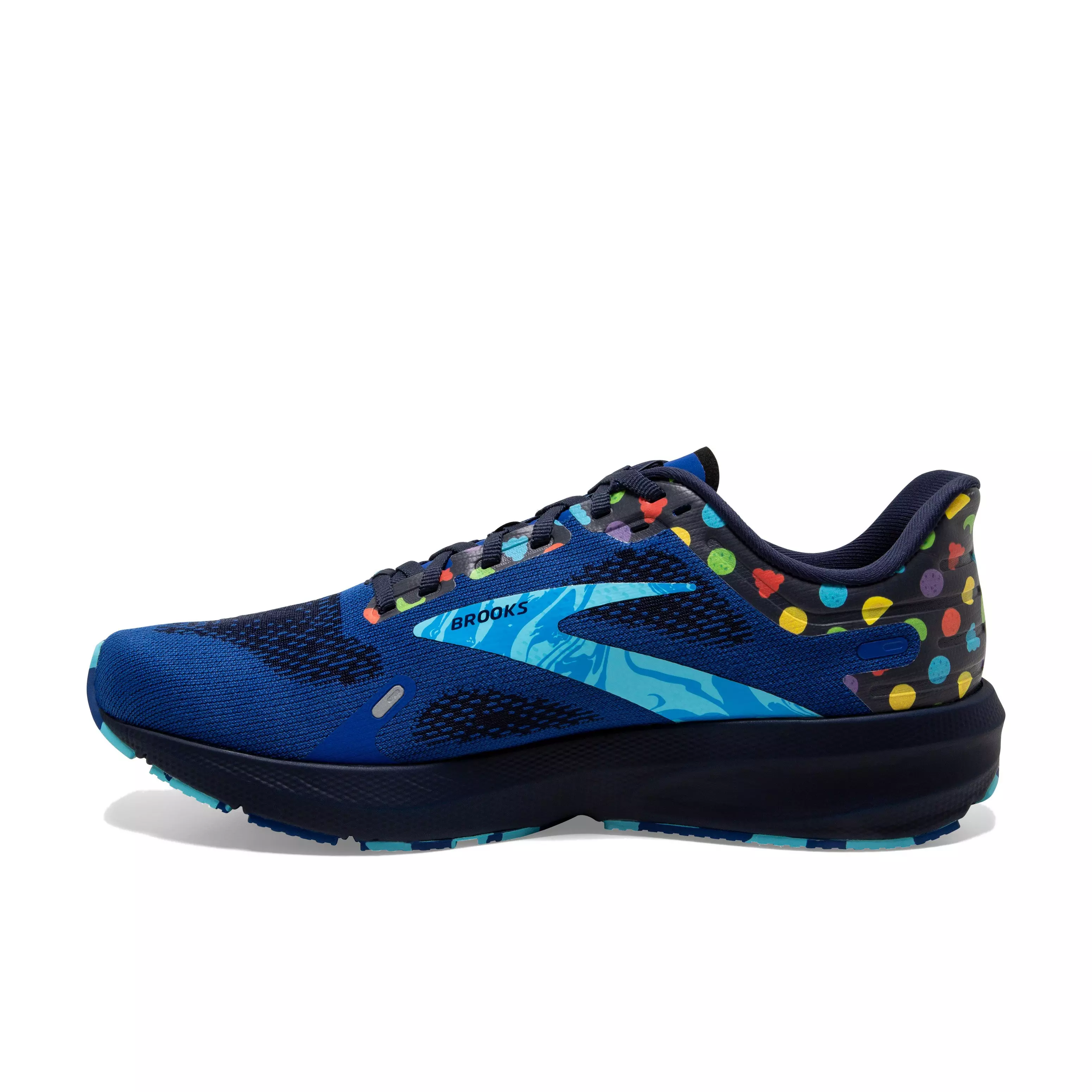 Brooks Launch 9 "Blue/Light Blue/Multi Color" Men's Running Shoe - BLUE/LT BLUE/MULTICOLOR