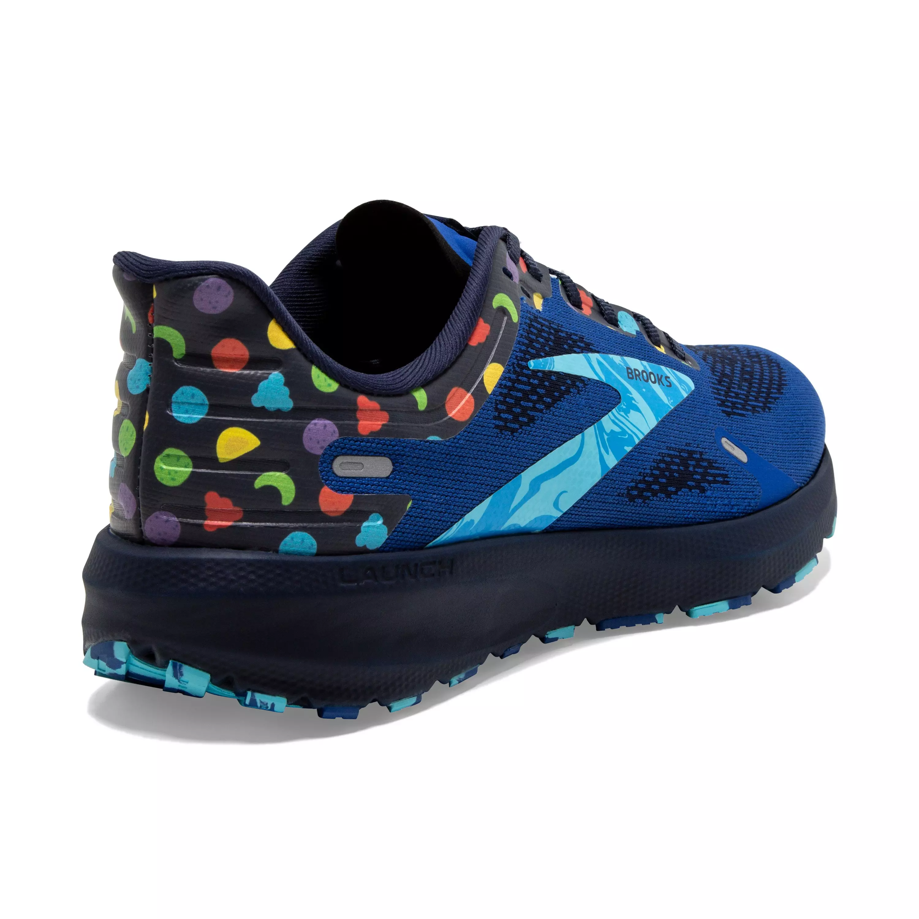 Brooks Launch 9 "Blue/Light Blue/Multi Color" Men's Running Shoe - BLUE/LT BLUE/MULTICOLOR