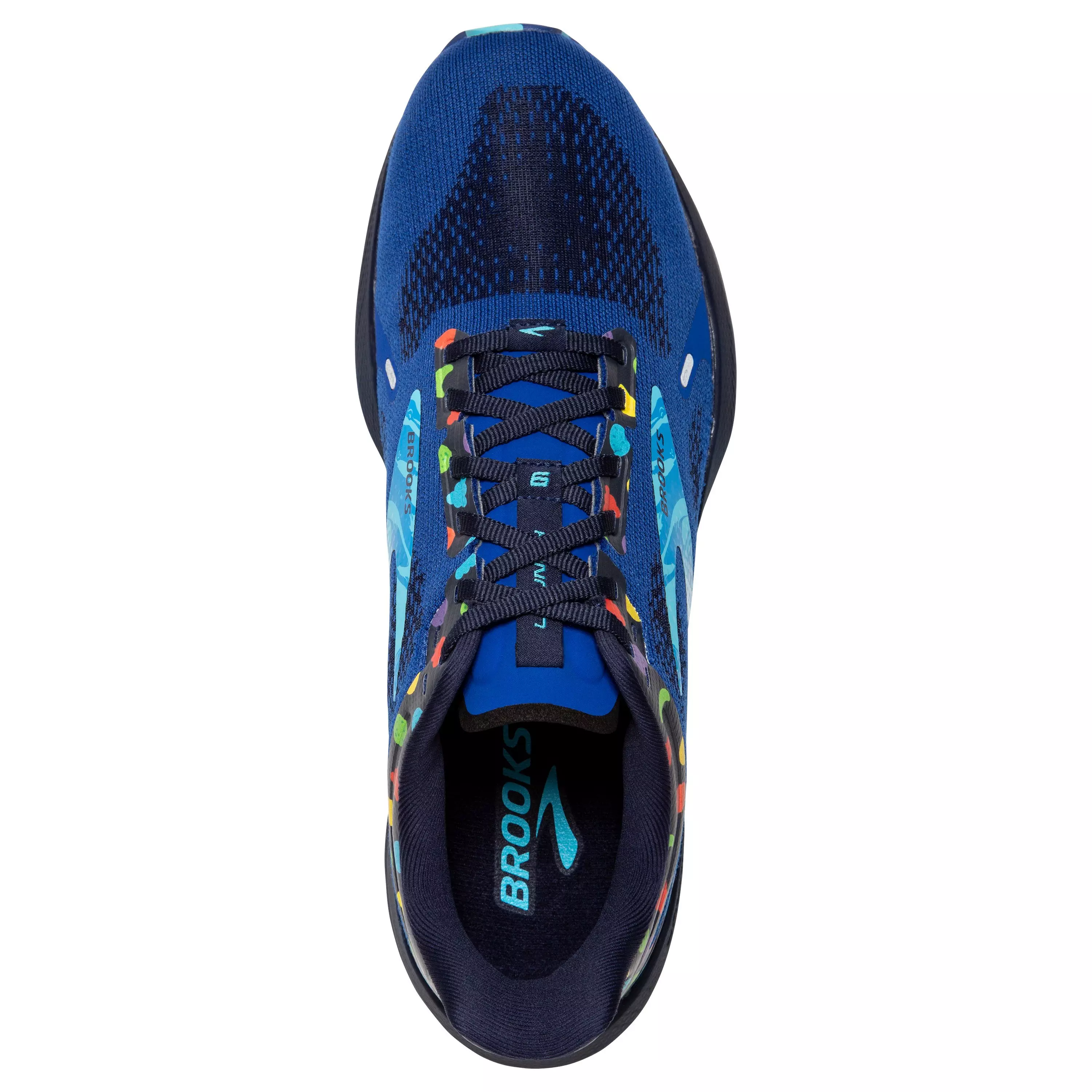 Brooks Launch 9 "Blue/Light Blue/Multi Color" Men's Running Shoe - BLUE/LT BLUE/MULTICOLOR