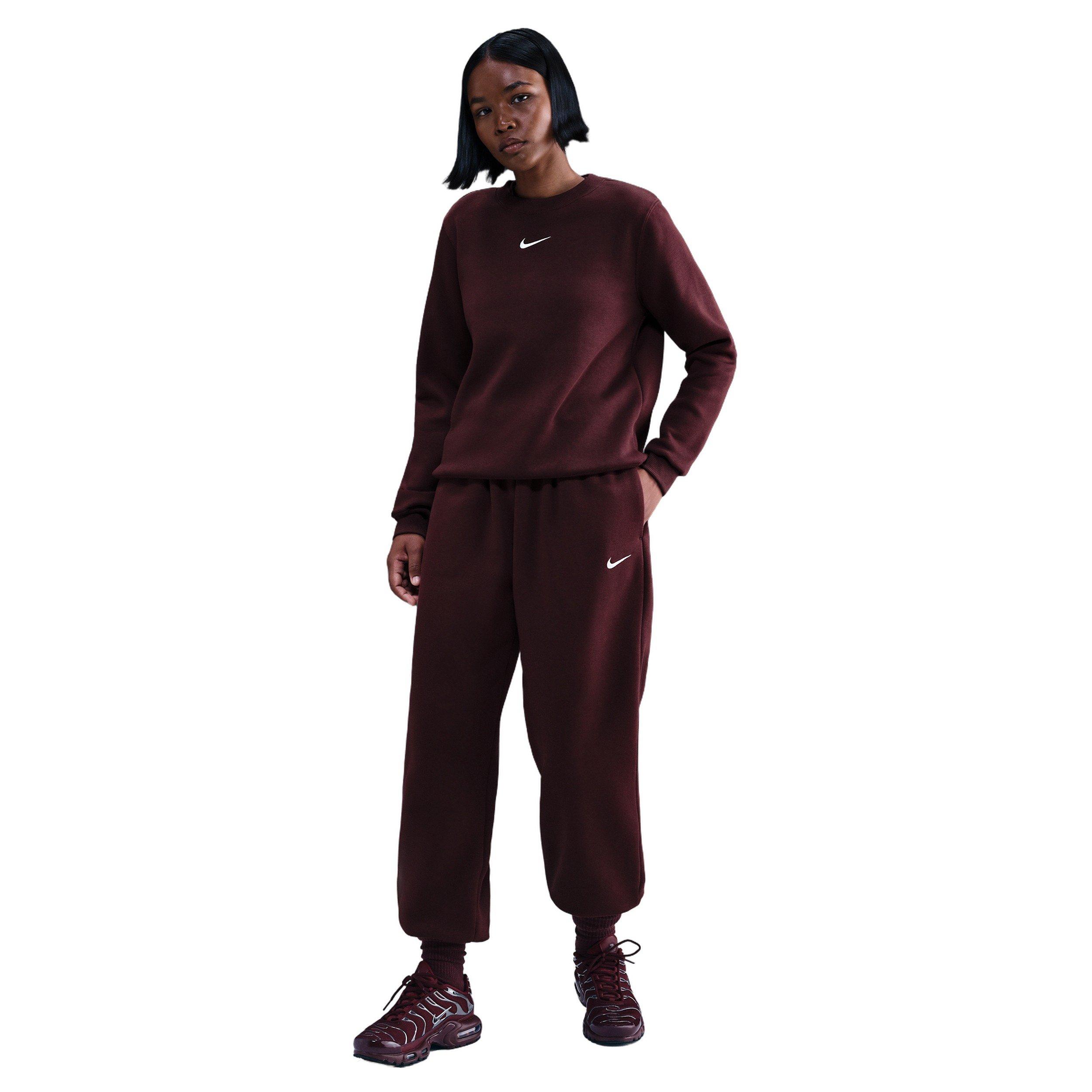 Nike Women's Sportswear Phoenix Fleece High-Waisted Oversized Sweatpants - Red - RED Thumbnail View 1