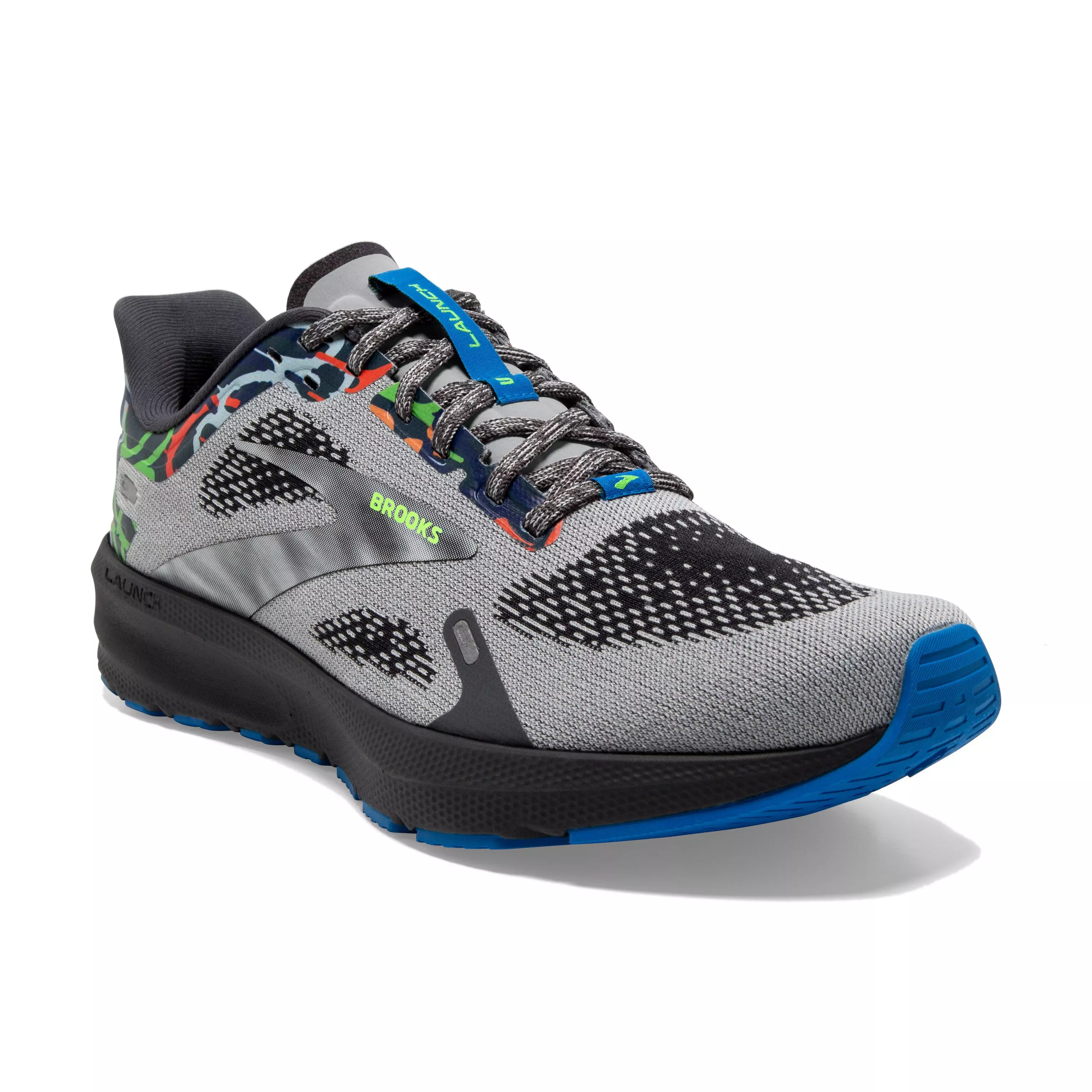Brooks Launch 9 "Black/Grey/Multi Color" Men's Running Shoe - BLACK/GREY/MULTICOLOR