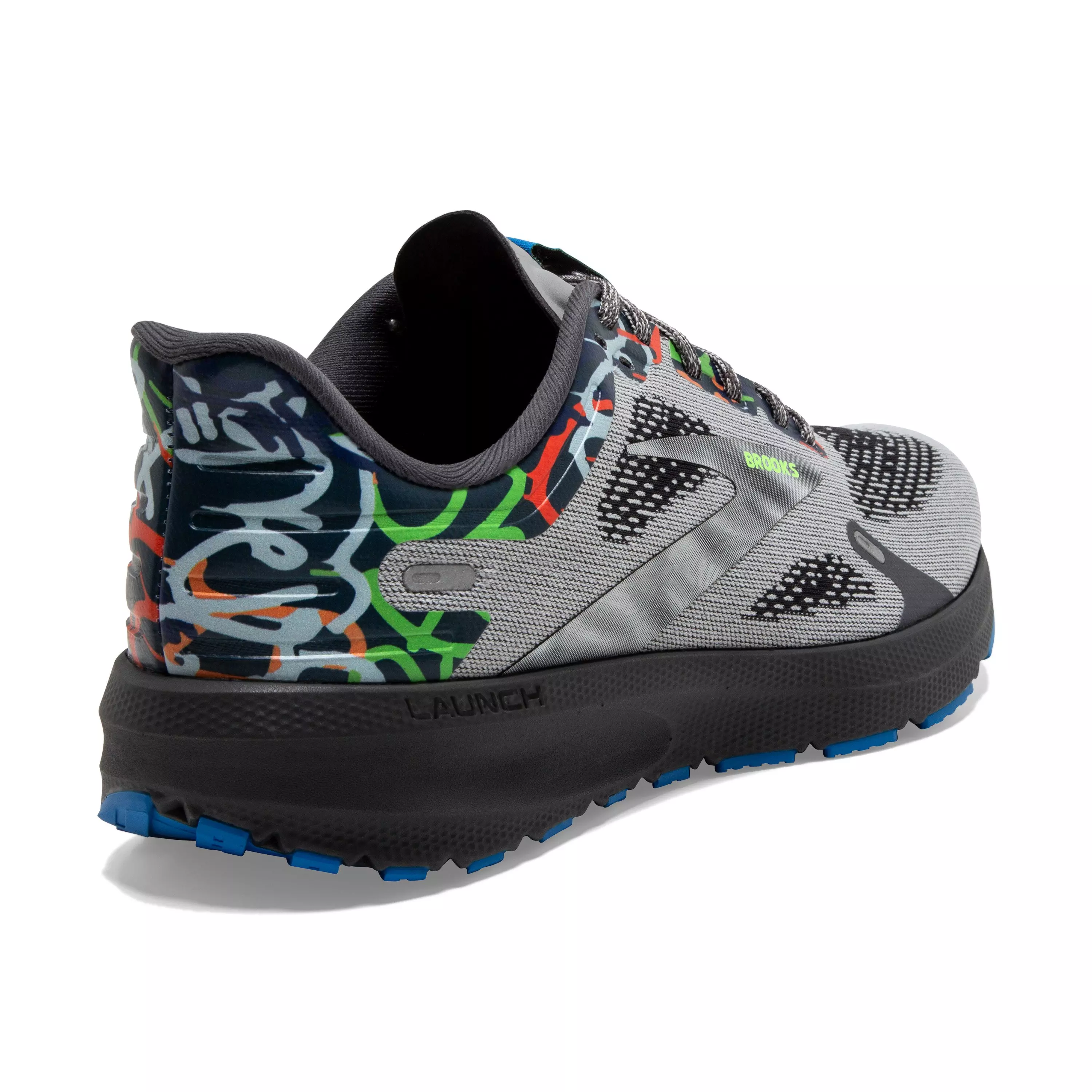 Brooks Launch 9 "Black/Grey/Multi Color" Men's Running Shoe - BLACK/GREY/MULTICOLOR