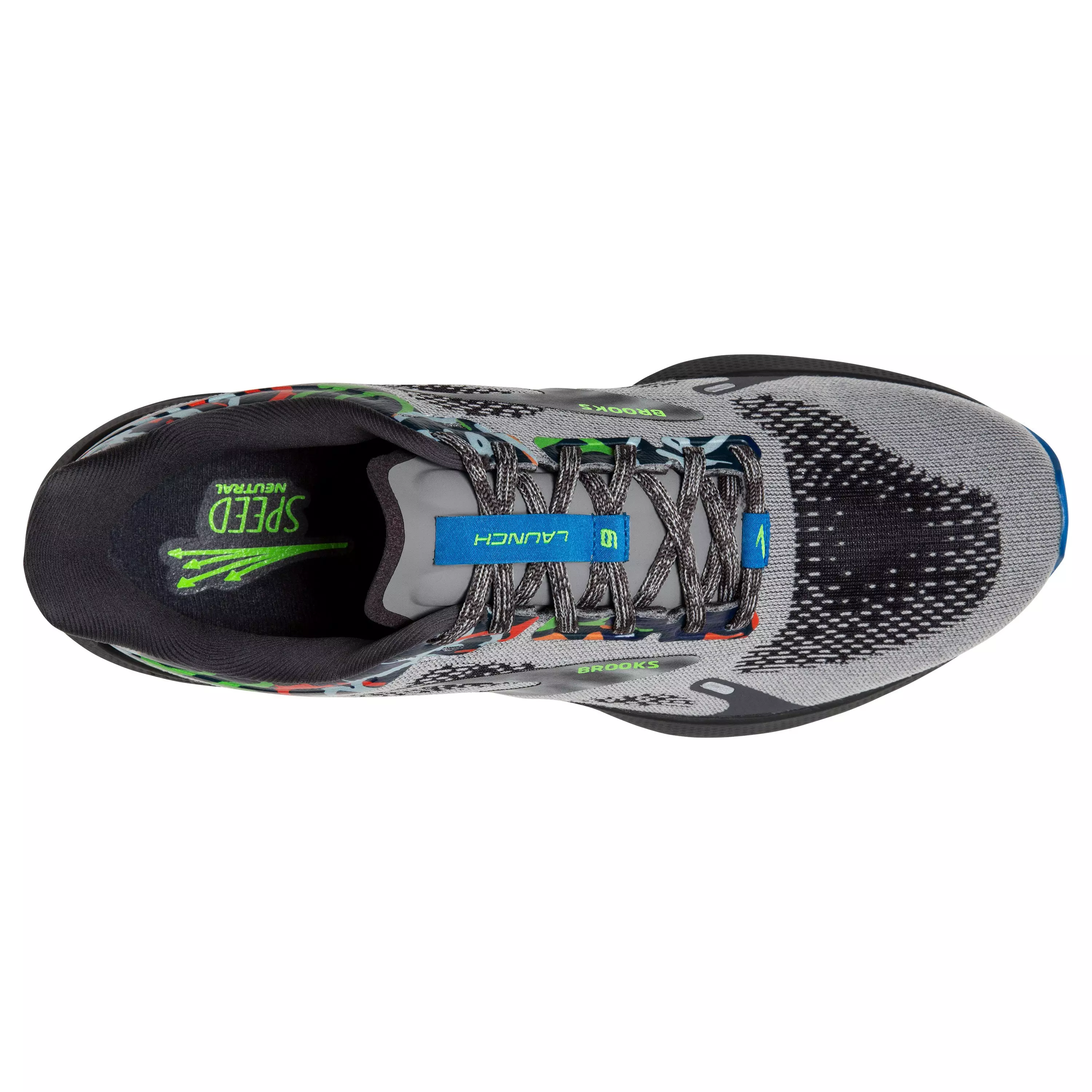 Brooks Launch 9 "Black/Grey/Multi Color" Men's Running Shoe - BLACK/GREY/MULTICOLOR